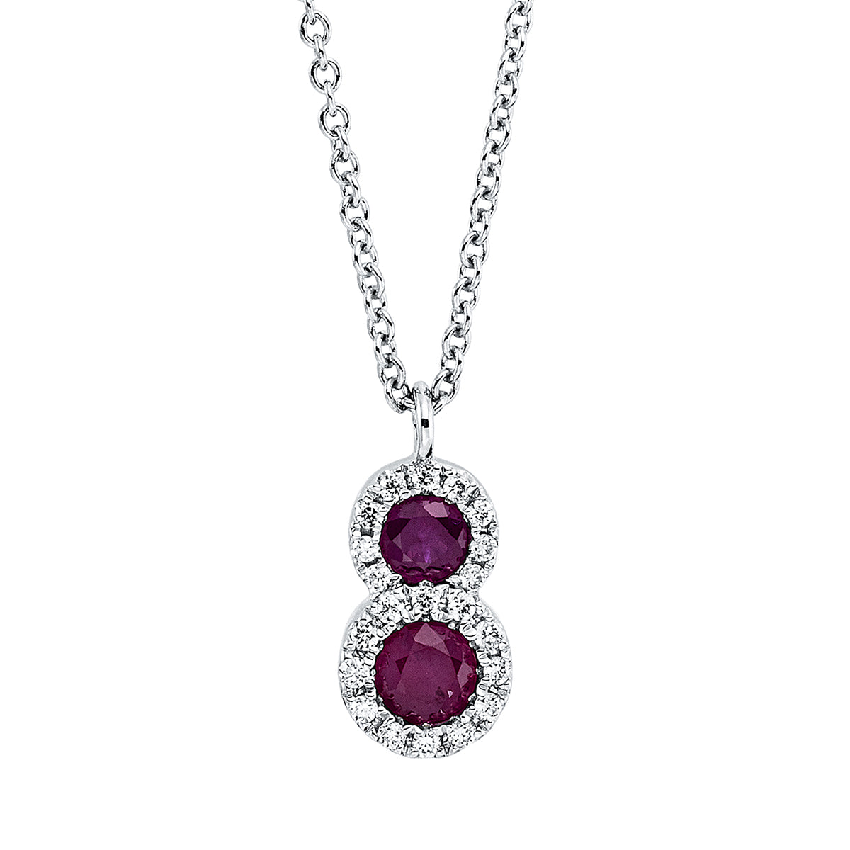 Collier 18 kt WG, mit Öse