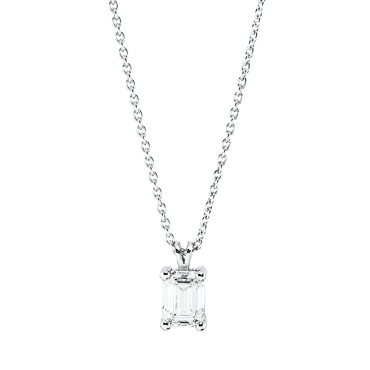 Collier 14 kt WG, mit Öse