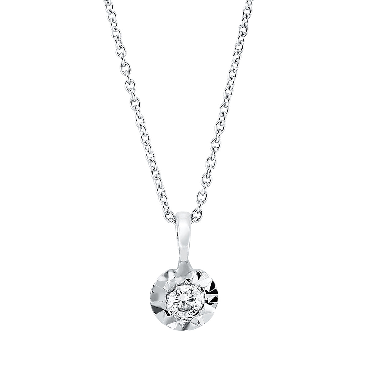 Collier 14 kt WG, mit Öse