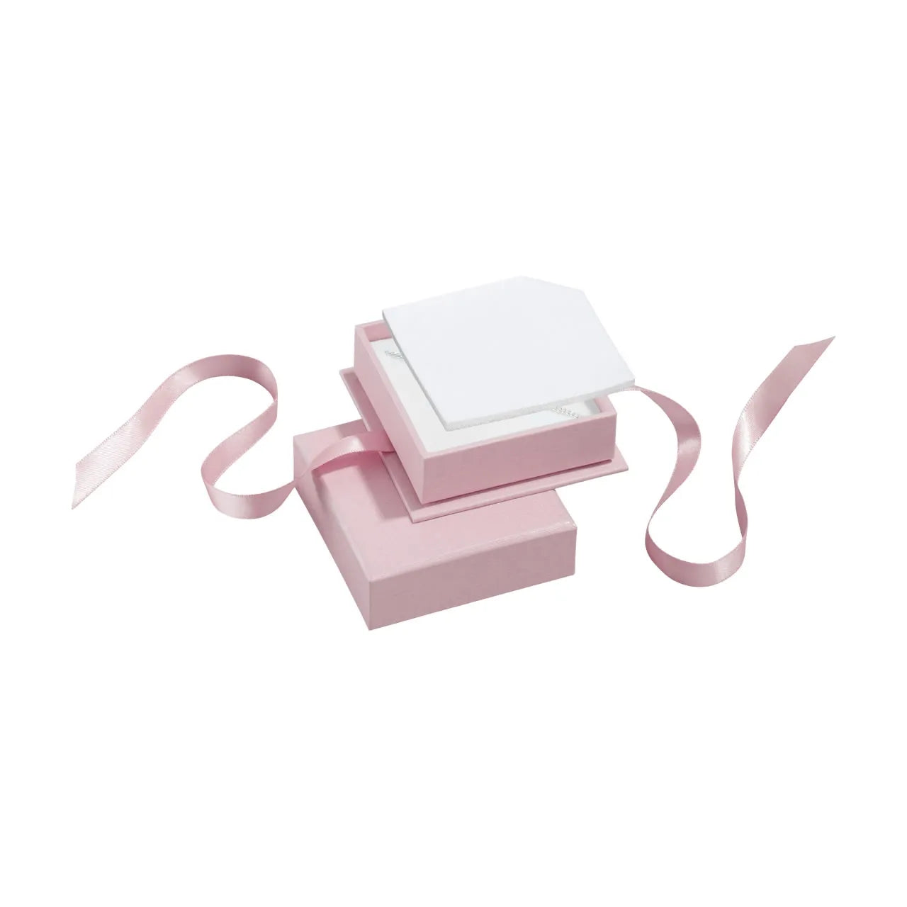 Creole Blume pink mit Stein aus Silber 925