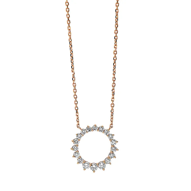 Collier 18 kt RG Kreis