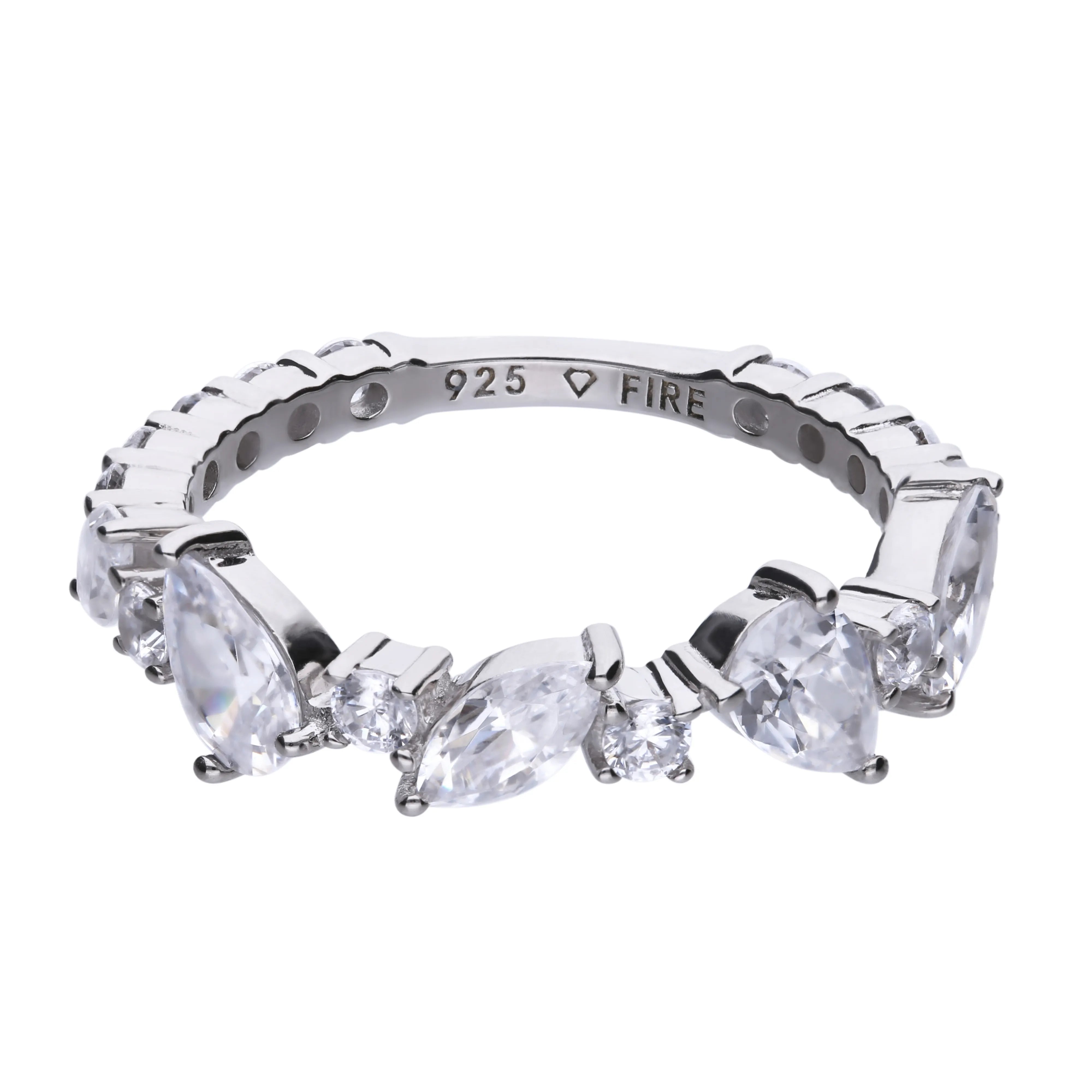Schliffmix-Ring Silber