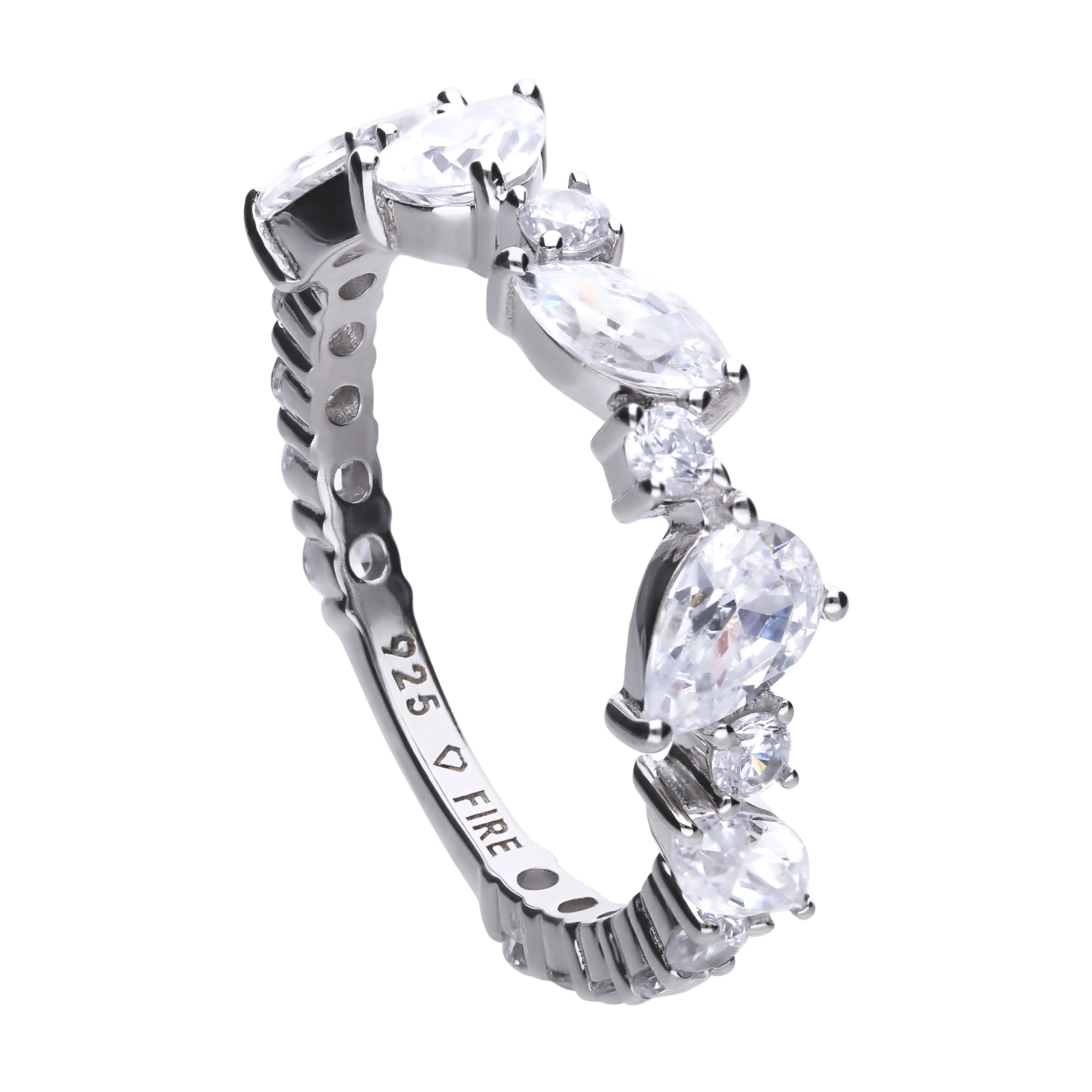 Schliffmix-Ring Silber