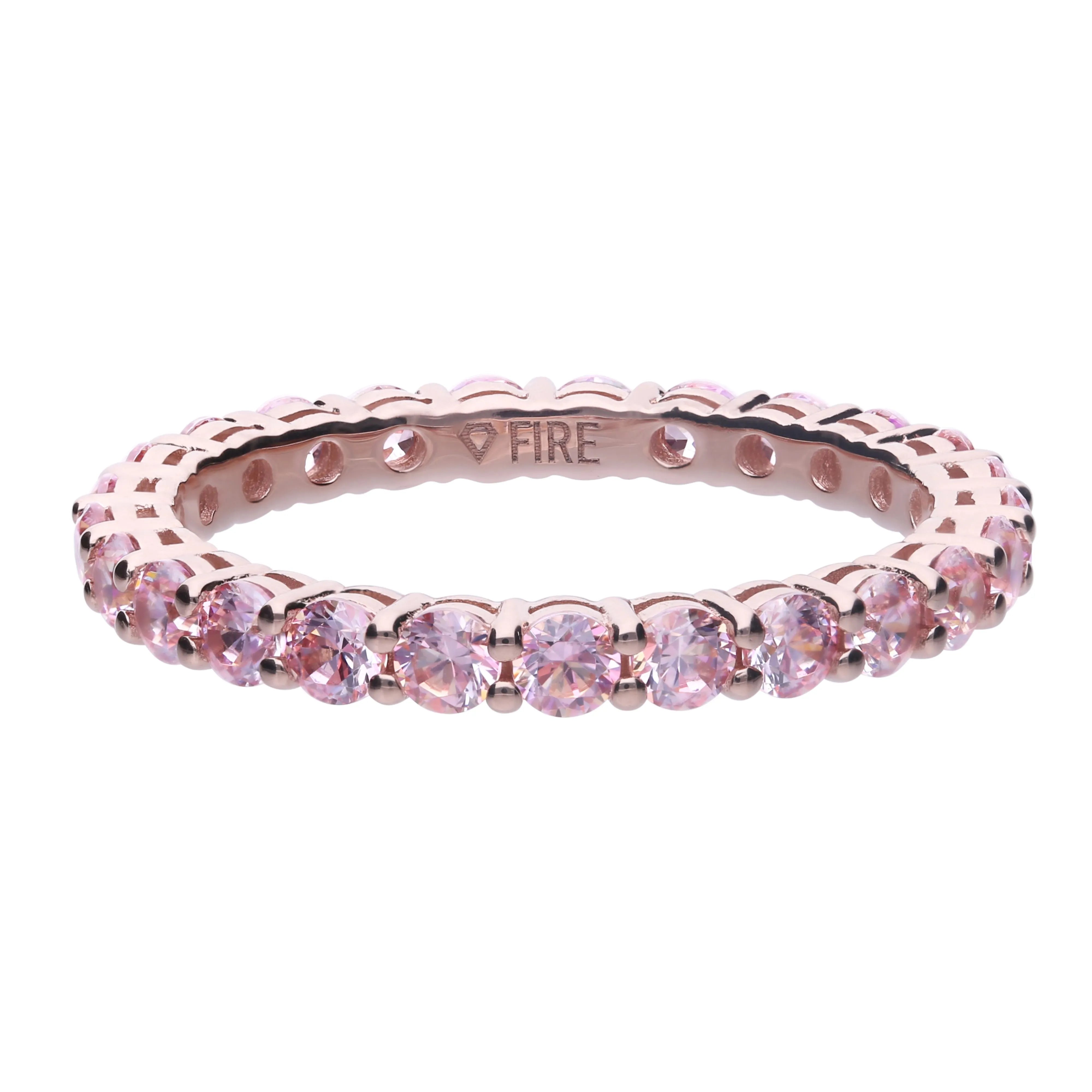 Memory-Ring rosegold mit morganite Zirkonia