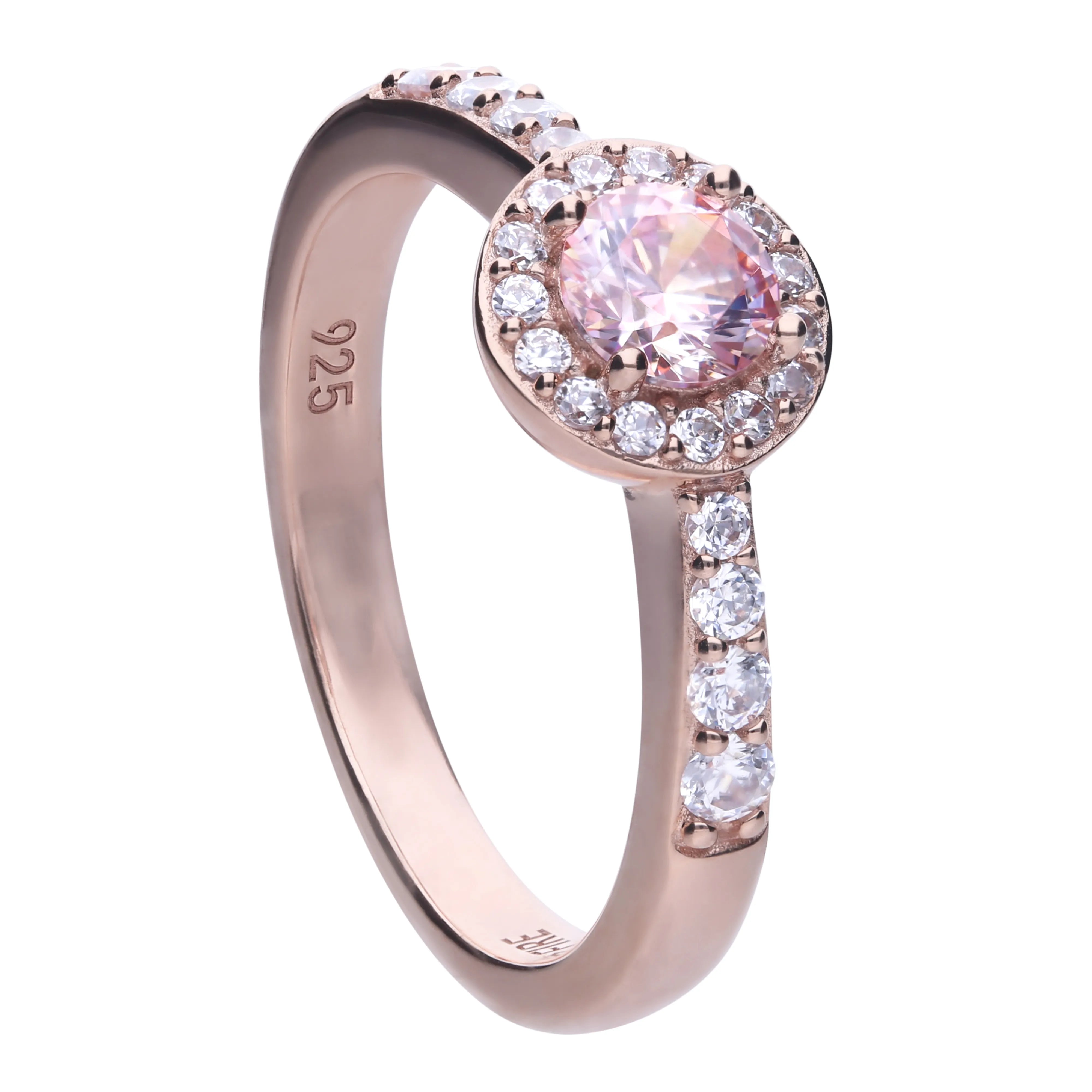 Ring roségold mit rundem Ringkopf