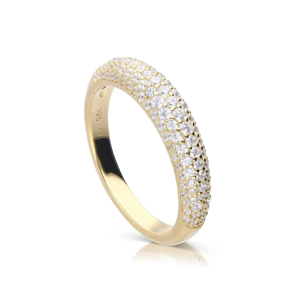 geschwungener Ring Gelbgold
