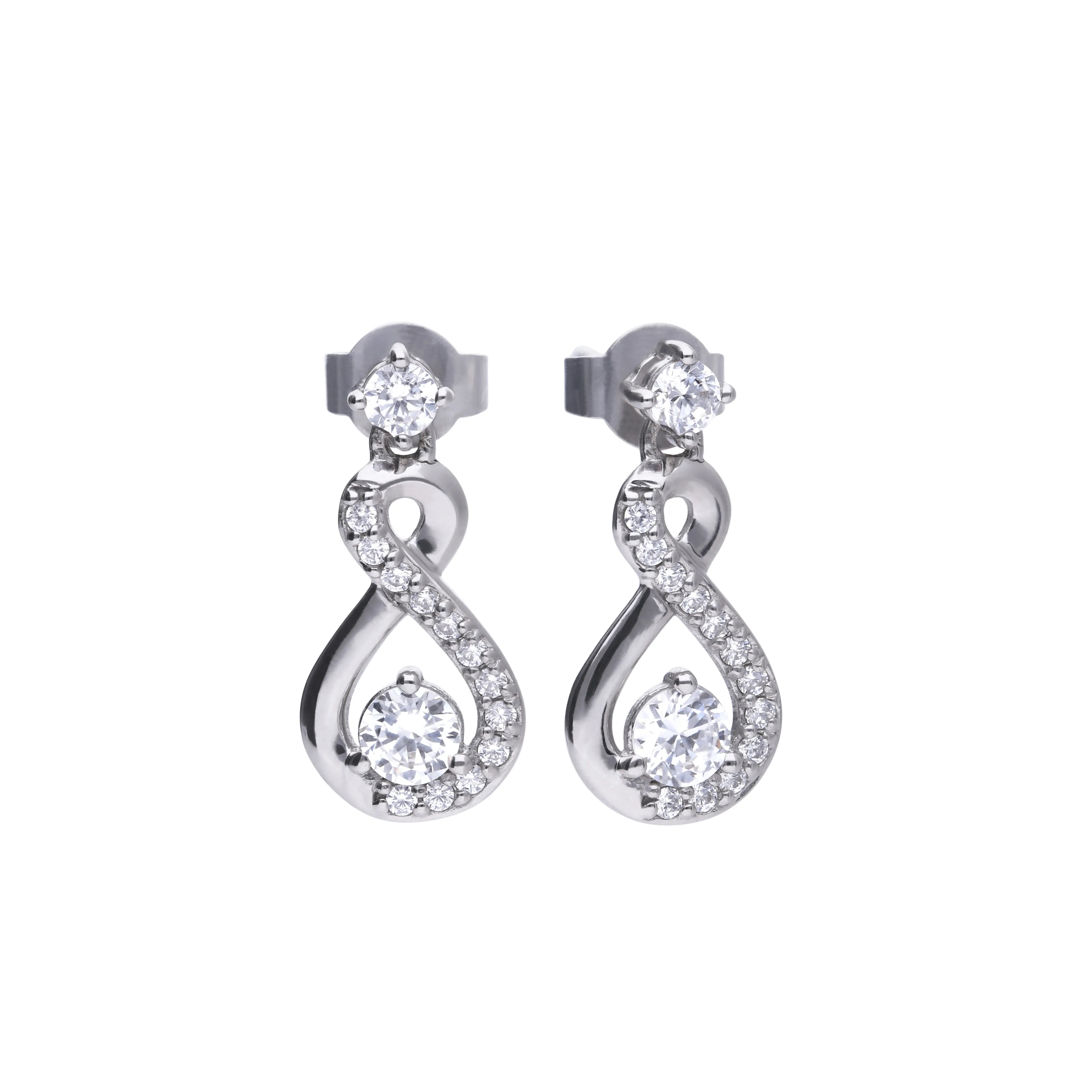 Infinity Ohrringe Silber 925