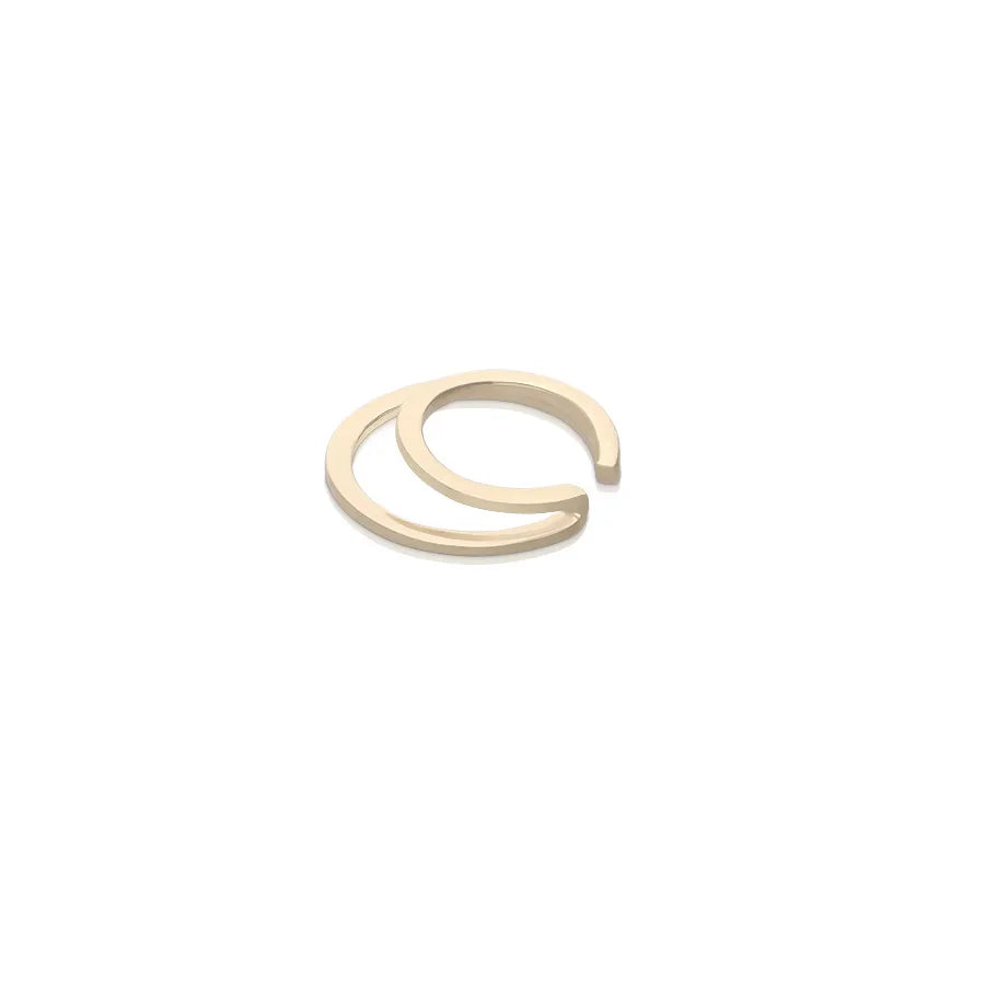 Earcuff ohne Steine Gelbgold