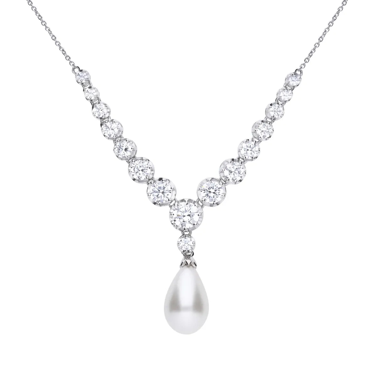 Y-Collier Silber 925 mit Tropfen-Formen