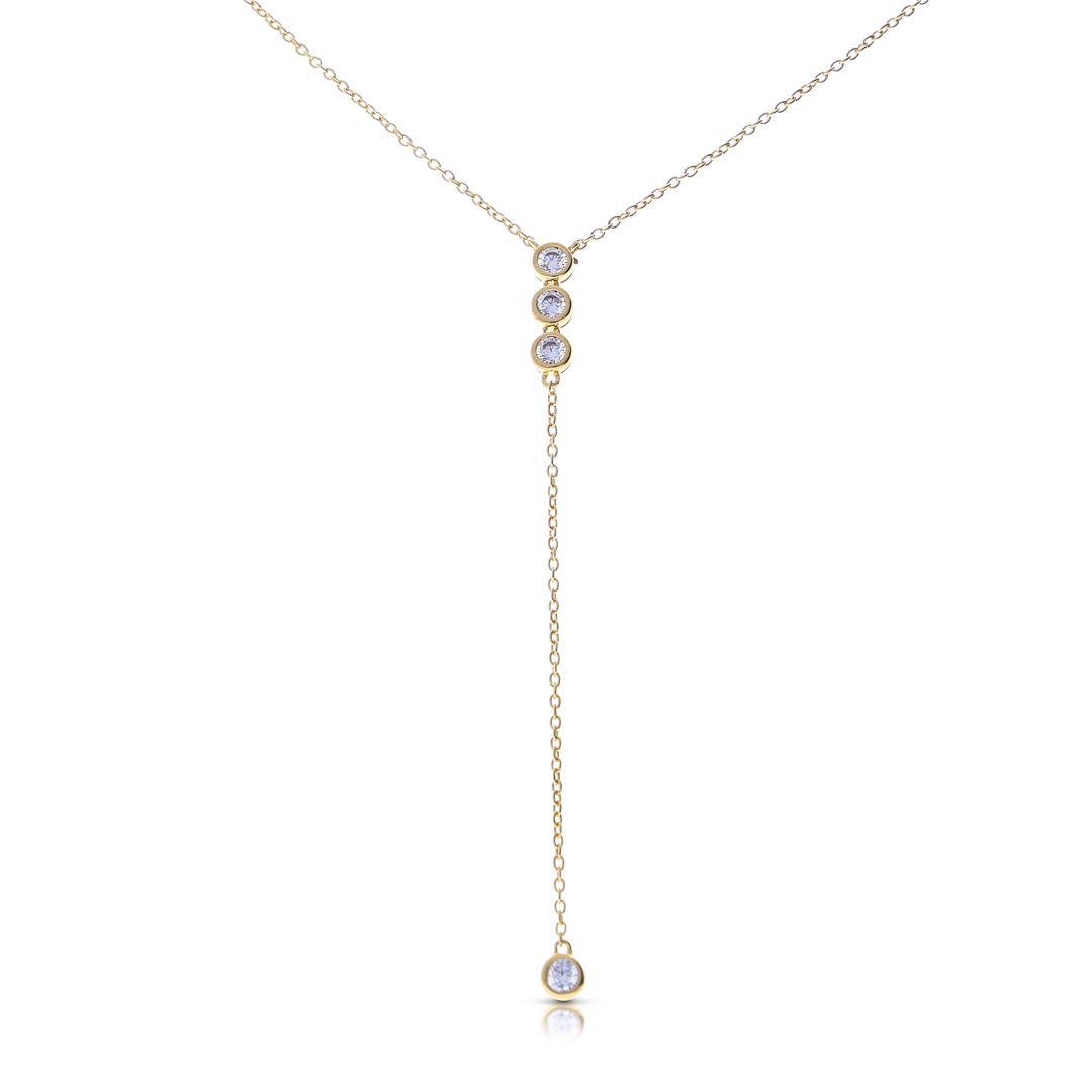 Y-Collier Gelbgold