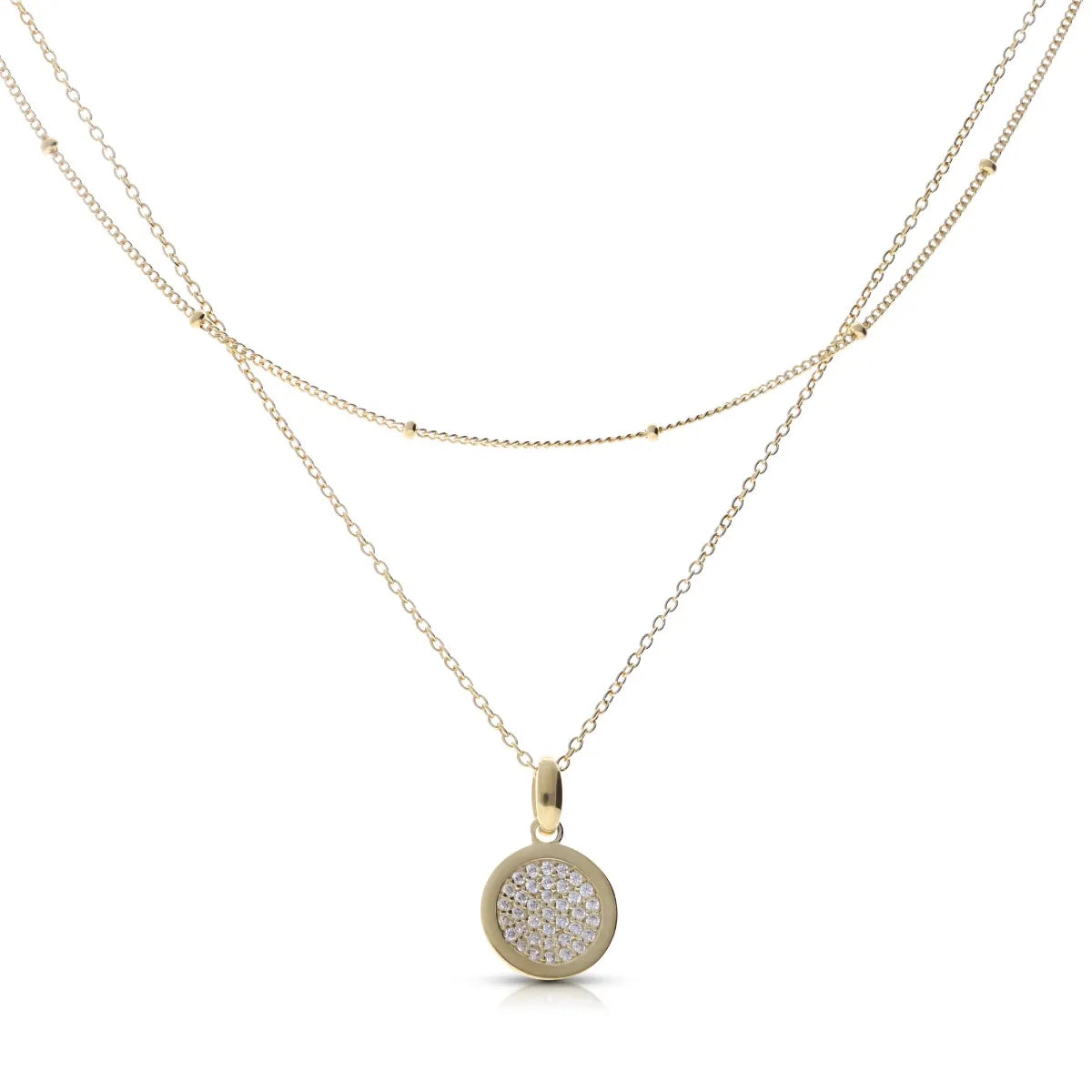 Kette Gelbgold mit Floraldesign