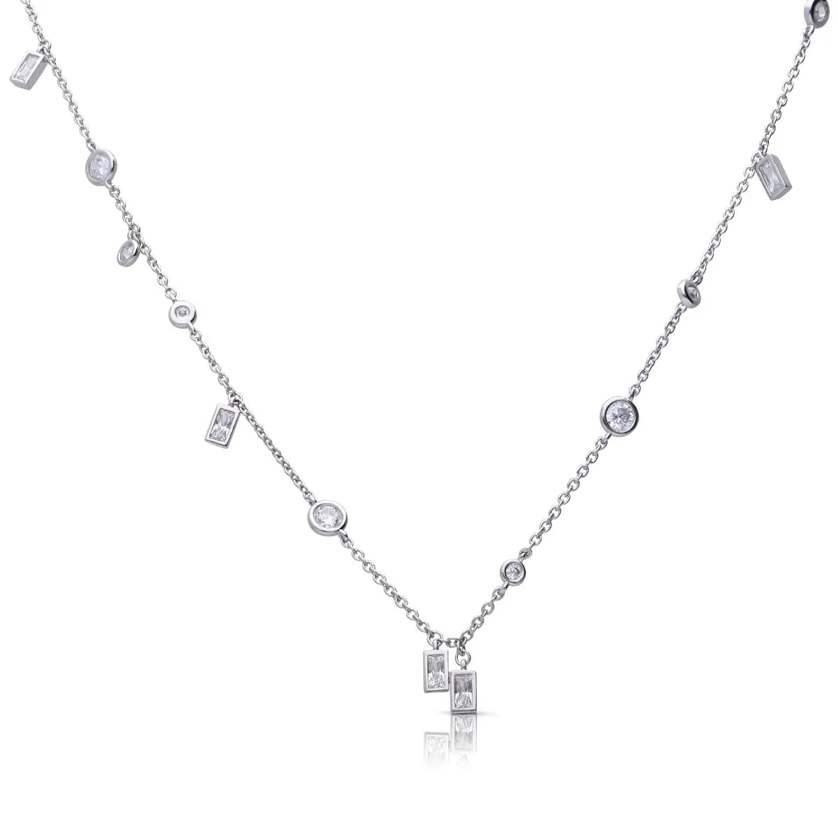 Collier Schliffmix Silber 925