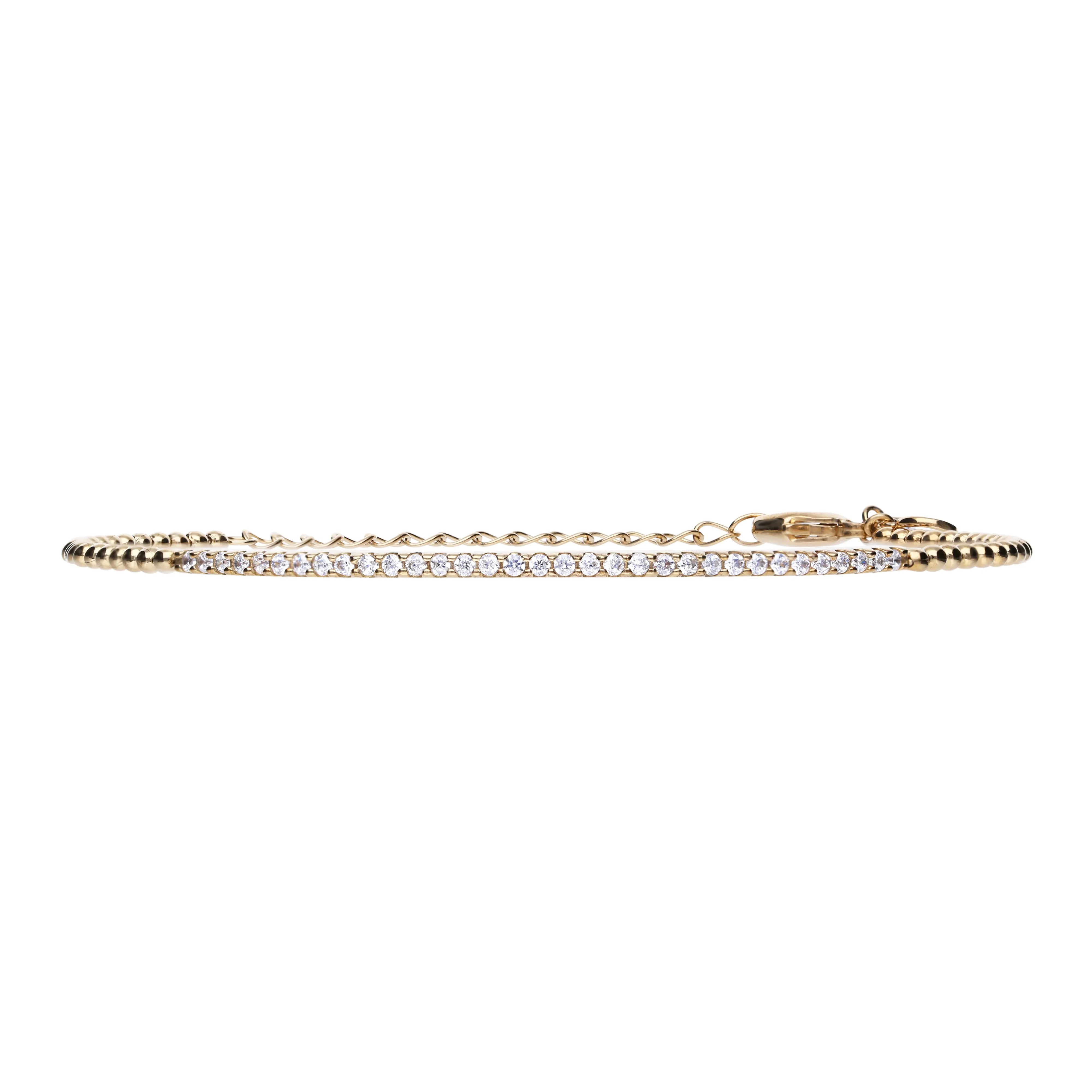 Filigranes Armband gelbgold mit Verlängerungskette