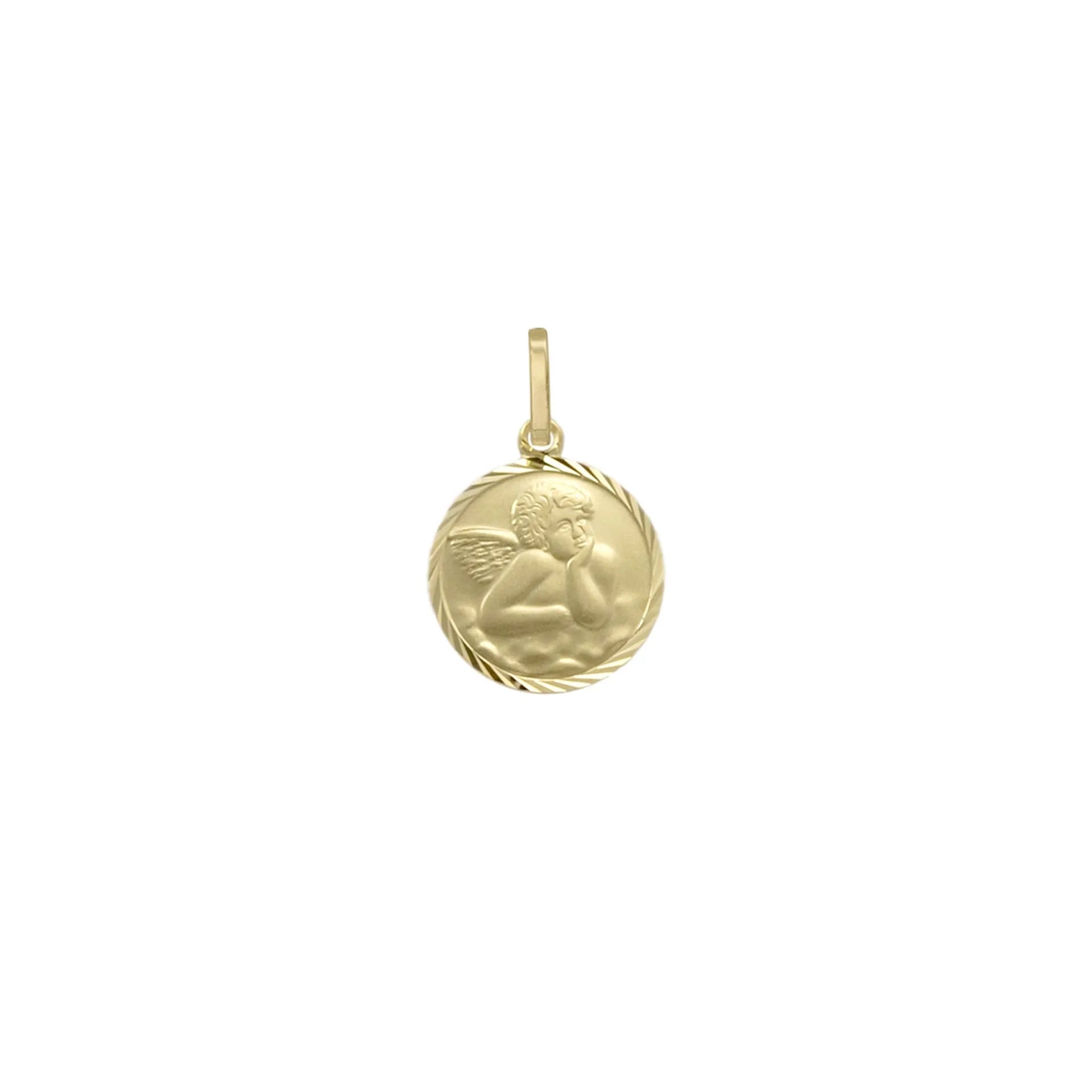 Anhänger Schutzengel aus Gelbgold 333