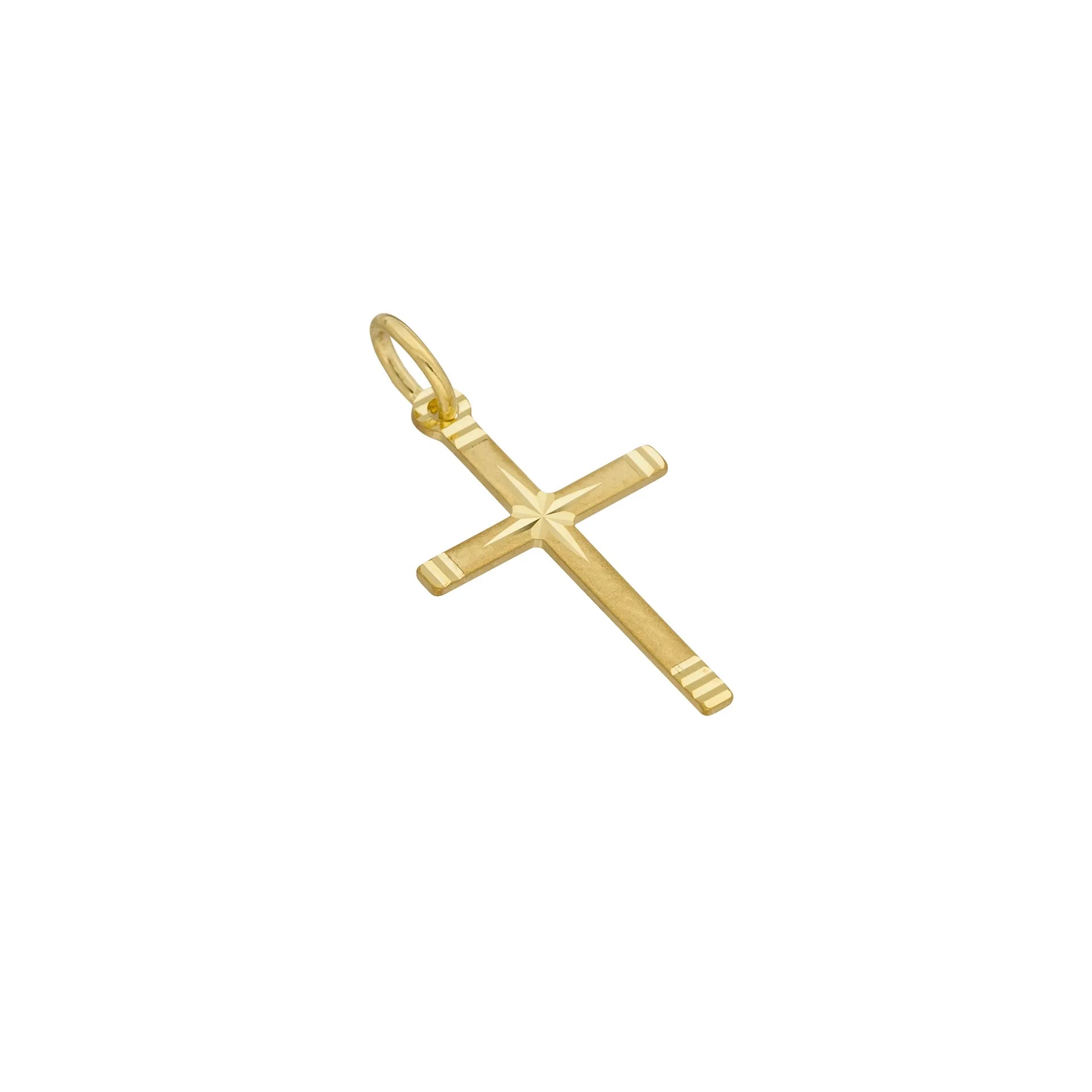 Anhänger Kreuz aus Gelbgold 333