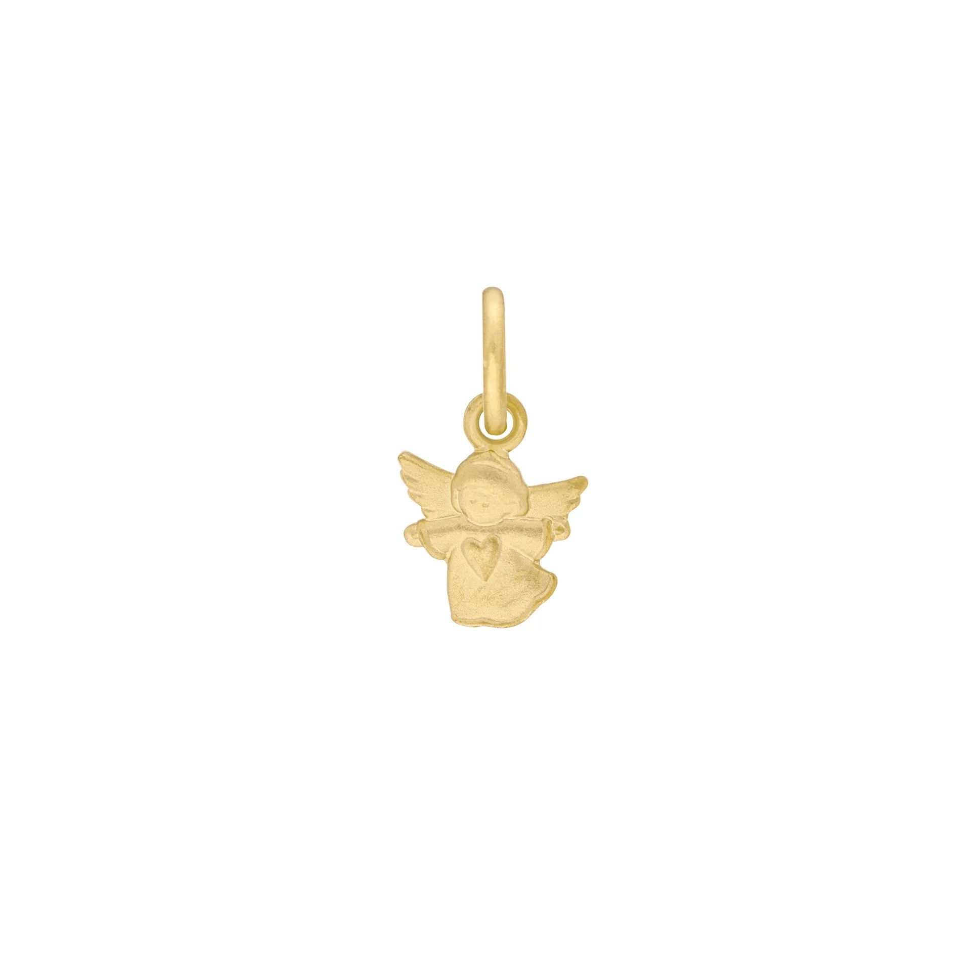 Anhänger mit Engel in 333er Gelbgold