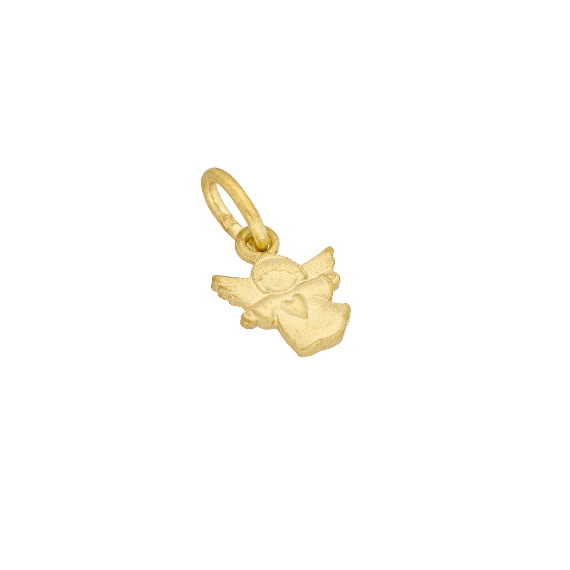 Anhänger mit Engel in 333er Gelbgold
