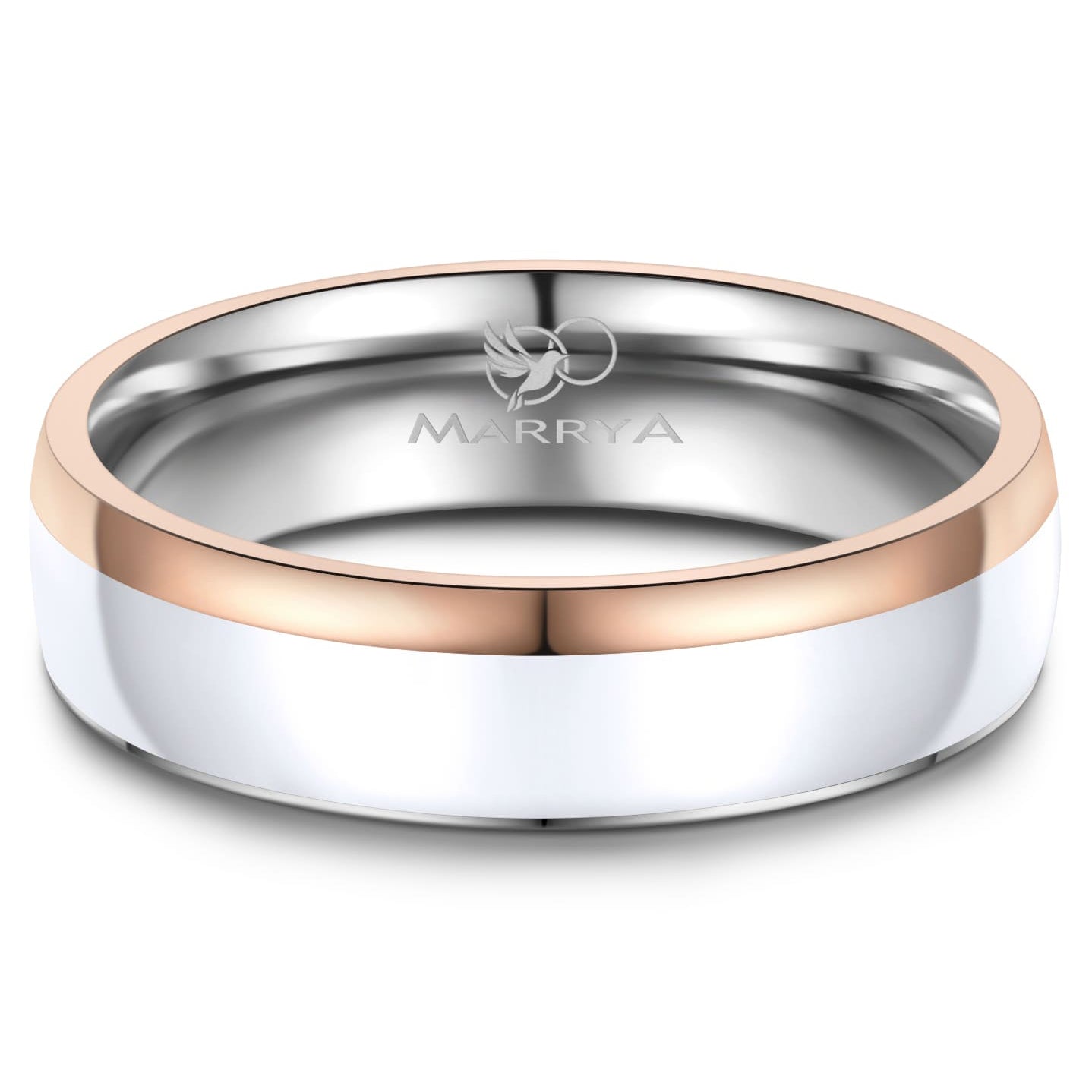 Partnerringe Edelstahl mit Roségold