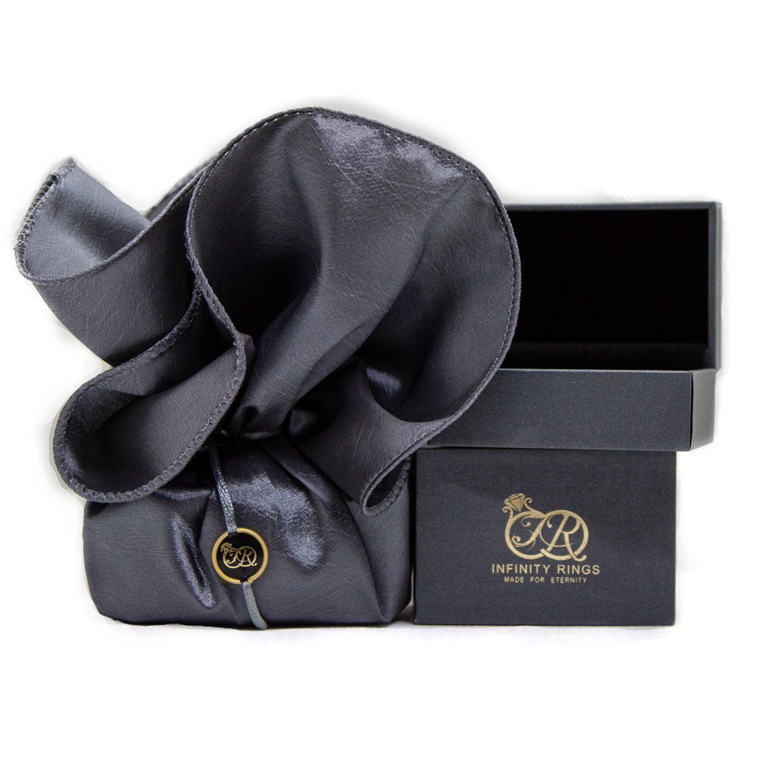 Partnerringe Carbon Edelstahl mit Roségold-Plattierung