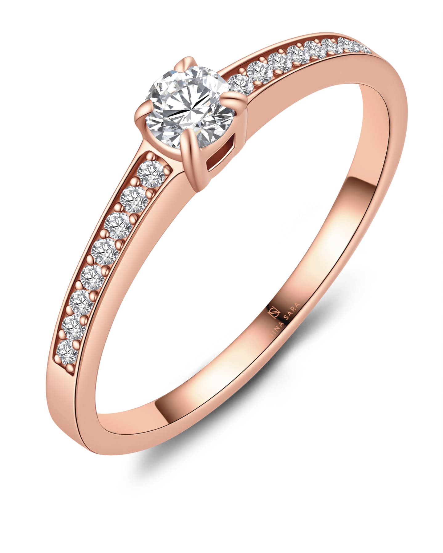 Antragsring Edelstahl mit Roségold