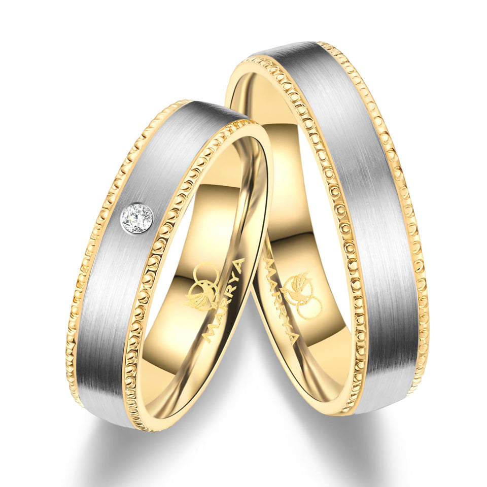 Partnerringe Titan mit Brillanten