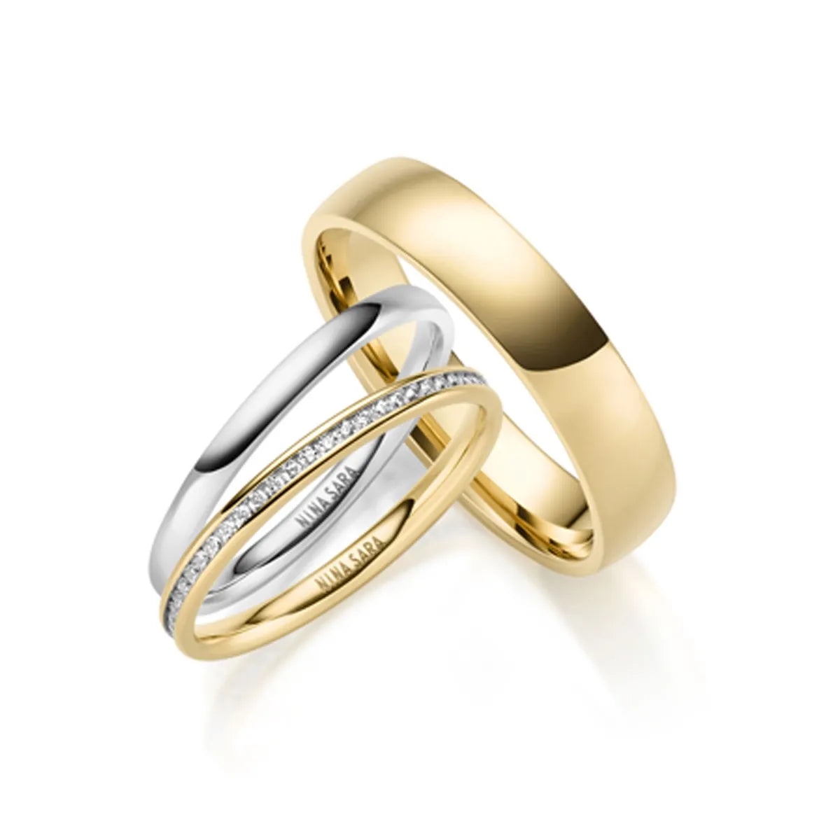 Partnerringe mit Beisteckring Gold 333