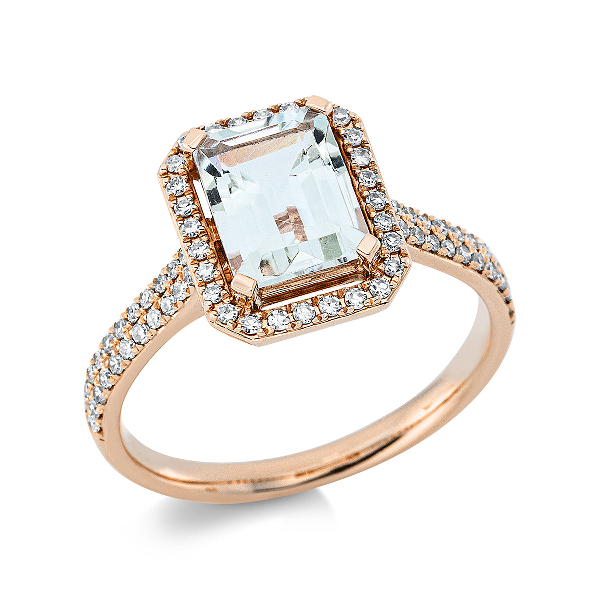 Ring 4er-Krappe 18 kt RG