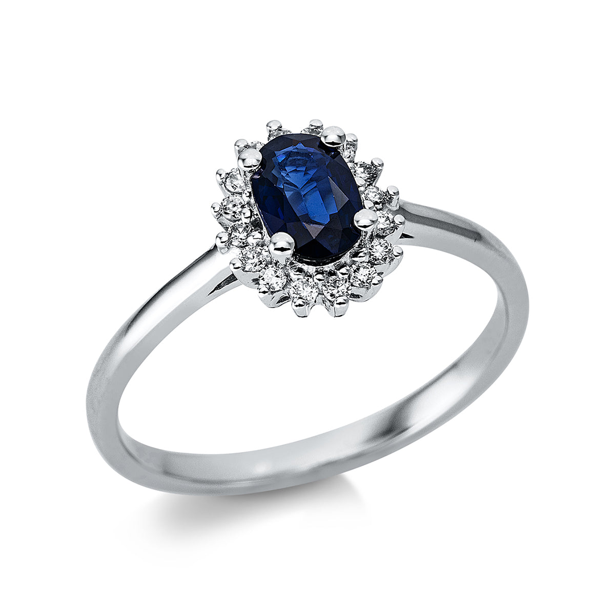 Ring 4er-Krappe 18 kt WG