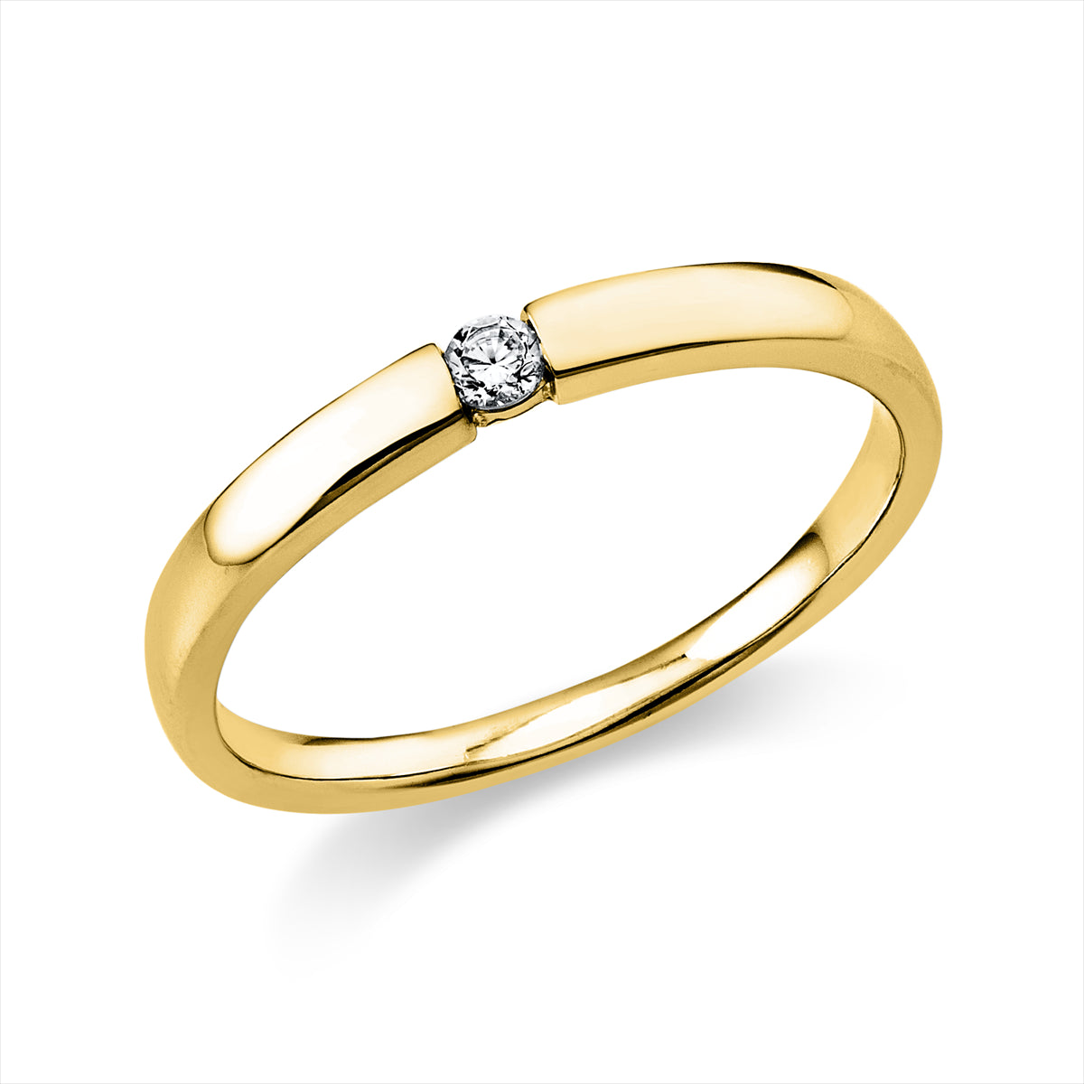 Ring 14 kt GG, poliert
