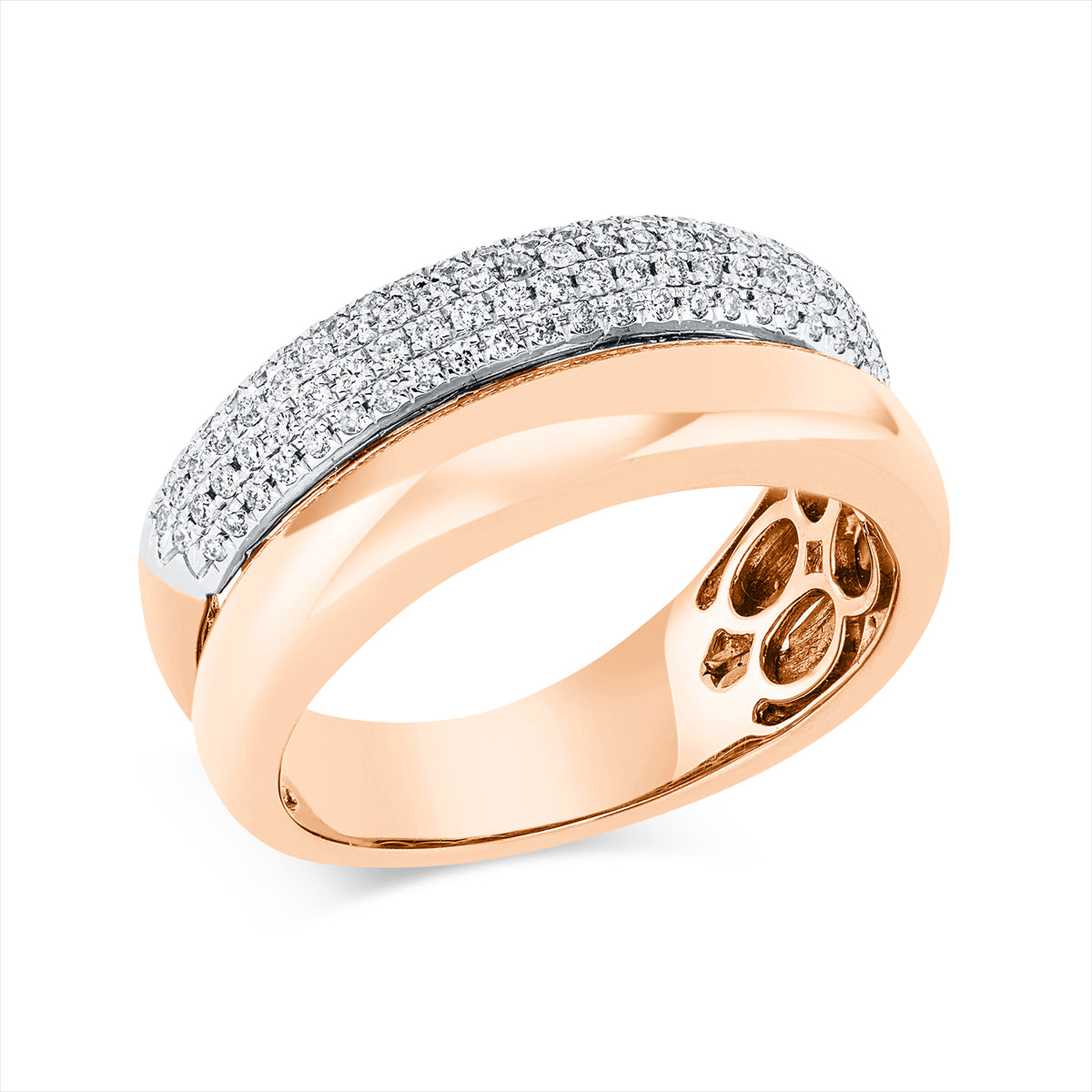 Ring 18 kt RG+WG