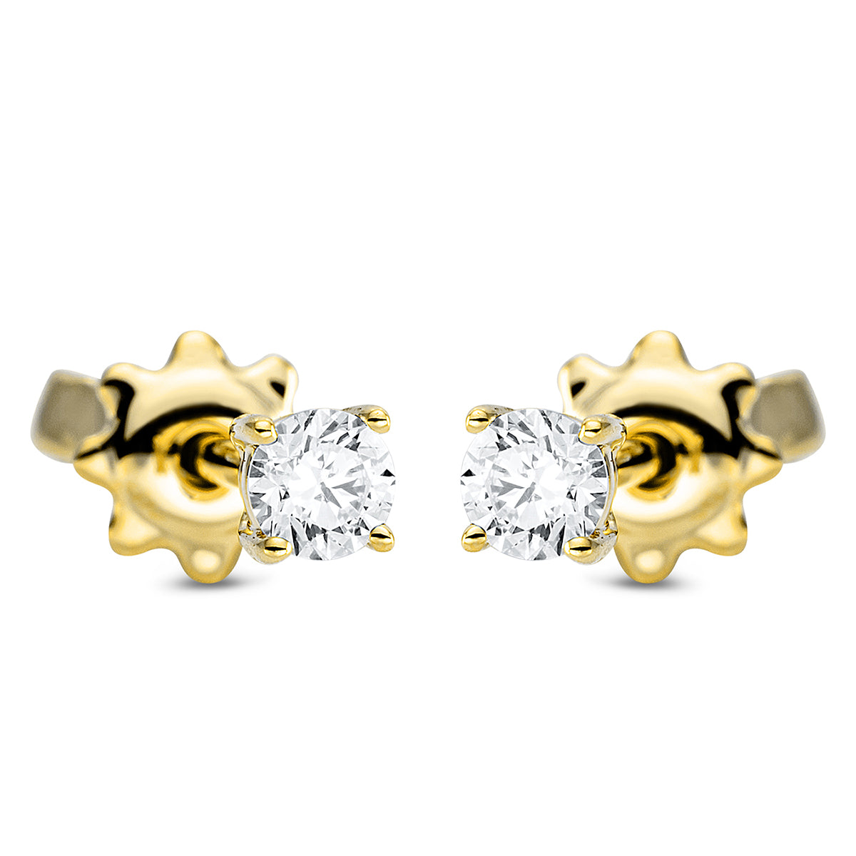 Ohrstecker 4er-Krappe 18 kt GG