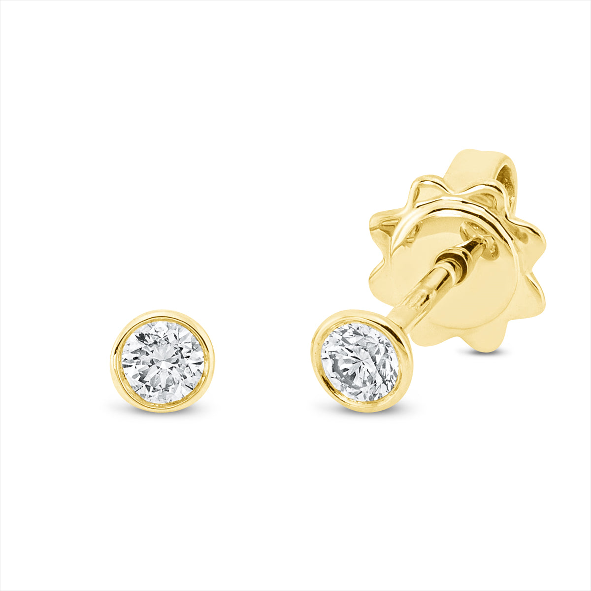 Ohrstecker Zarge 18 kt GG