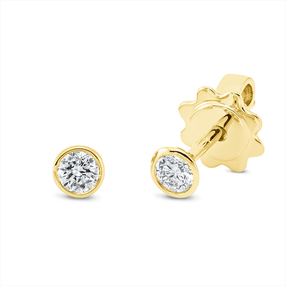 Ohrstecker Zarge 18 kt GG