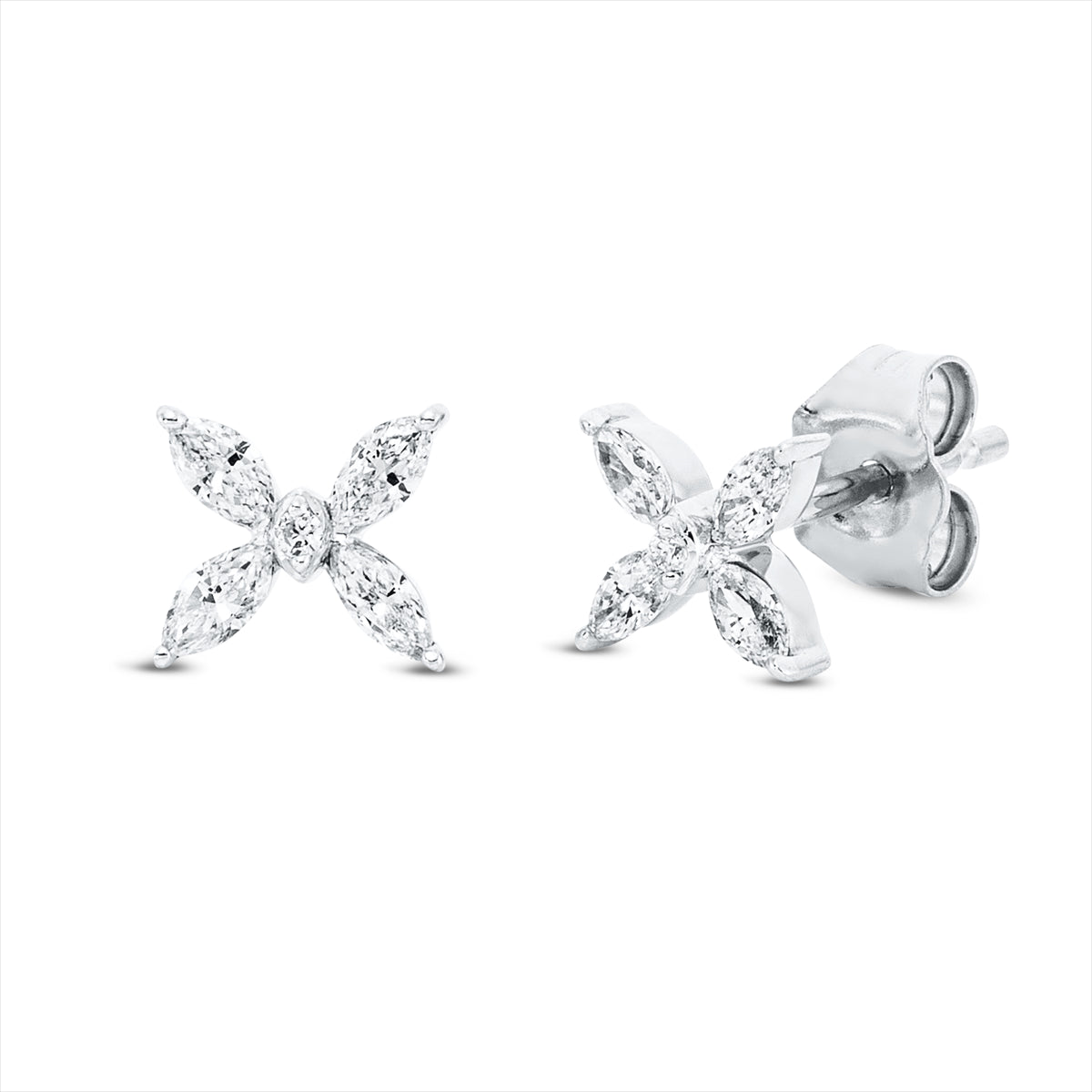 Ohrstecker 18 kt WG