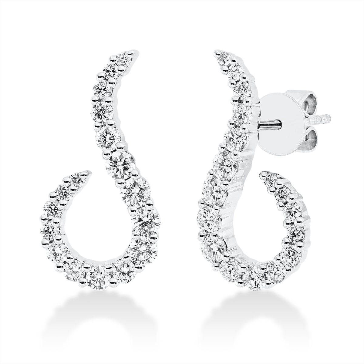 Ohrstecker 18 kt WG
