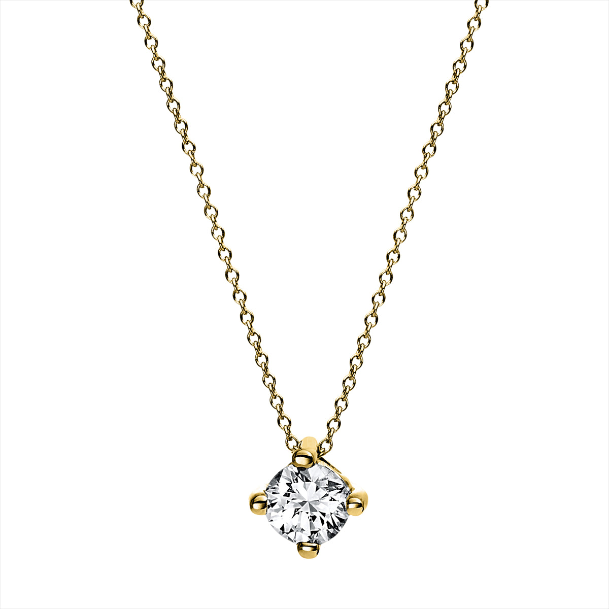 Collier 4er-Krappe 14 kt GG