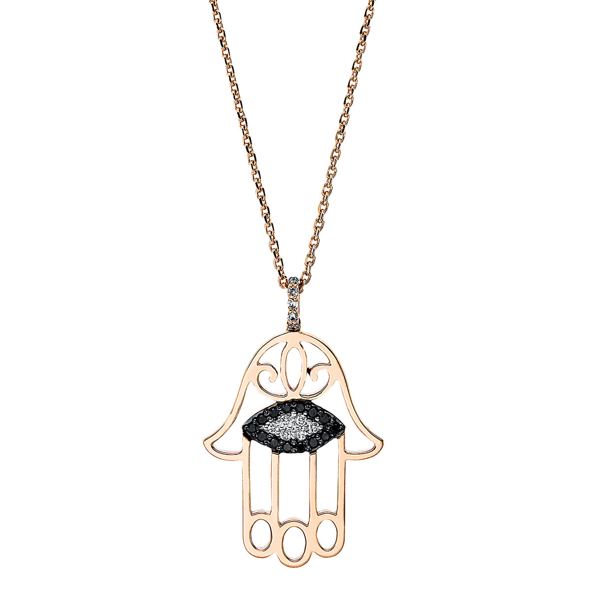 Collier 18 kt RG Hand, mit Öse