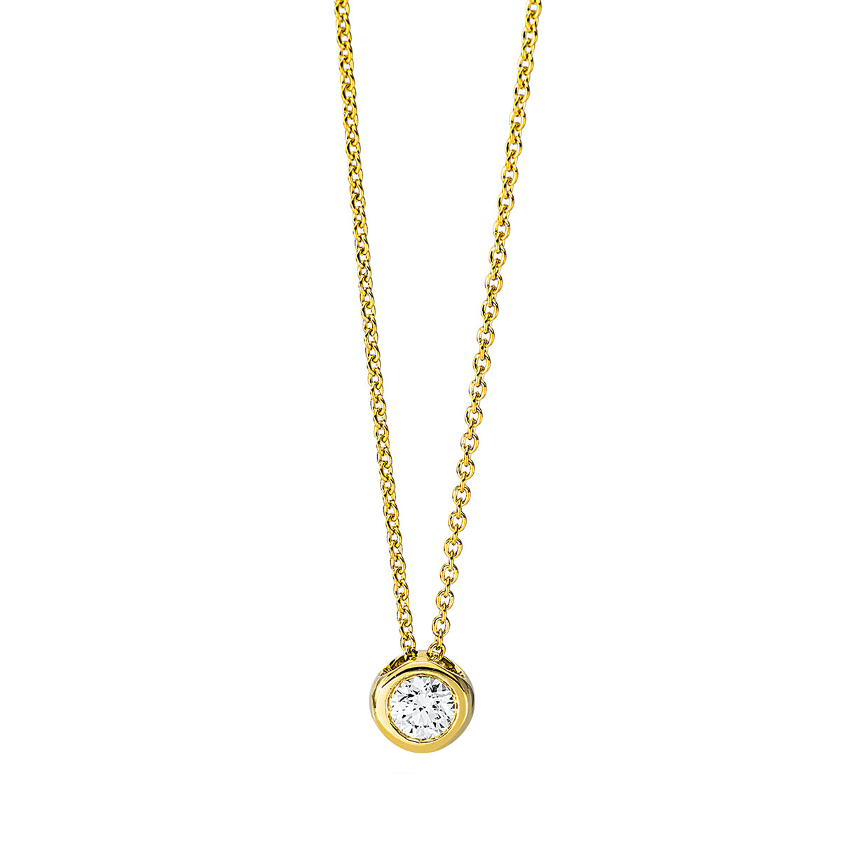 Collier Zarge 18 kt GG, mit ZÖ 42 cm