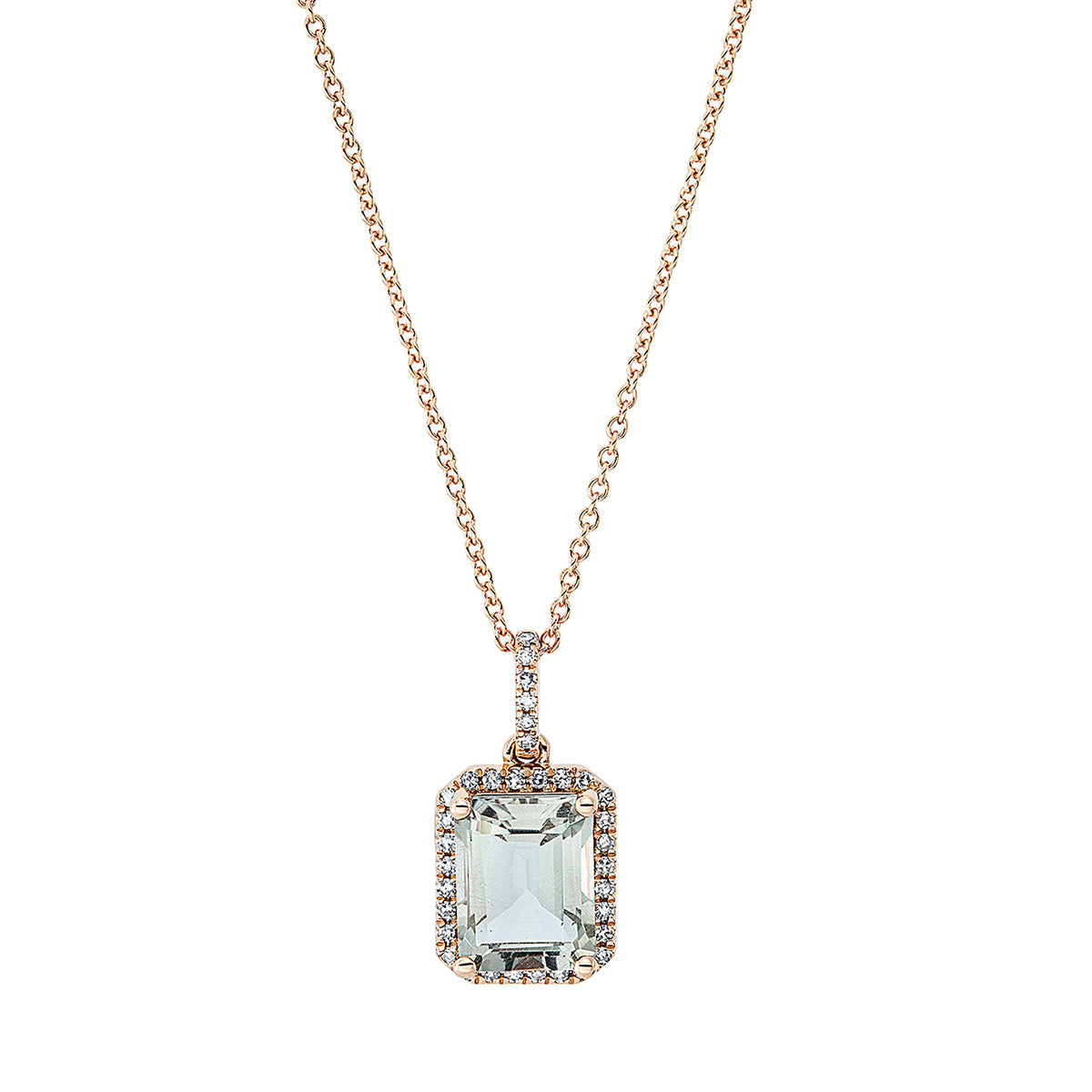 Collier 14 kt RG, mit ZÖ 42 cm