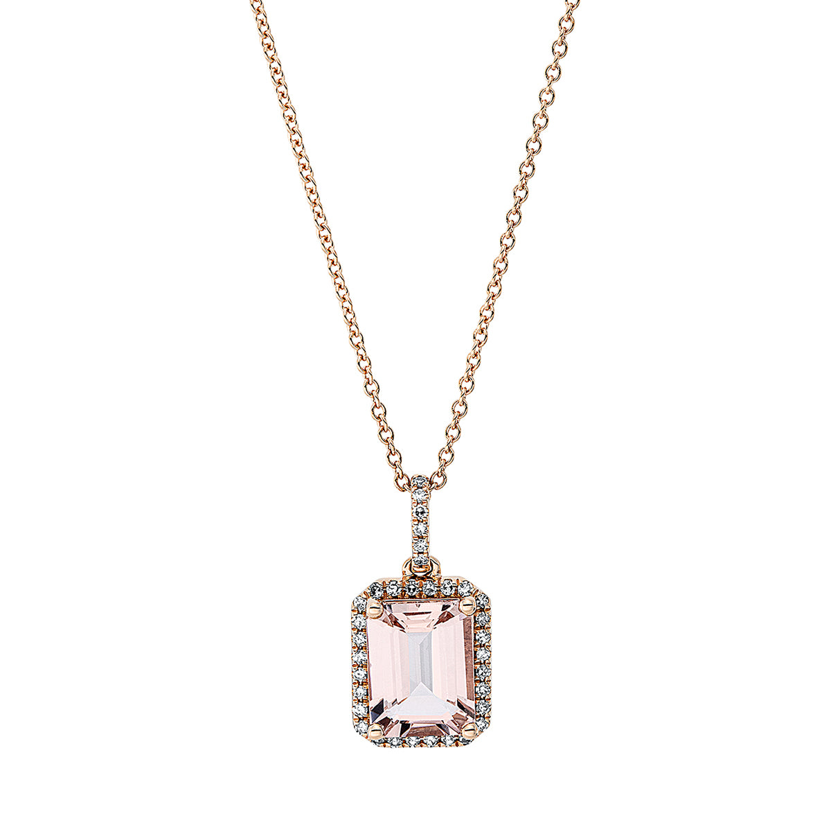 Collier 4er-Krappe 18 kt RG, mit ZÖ 42 cm