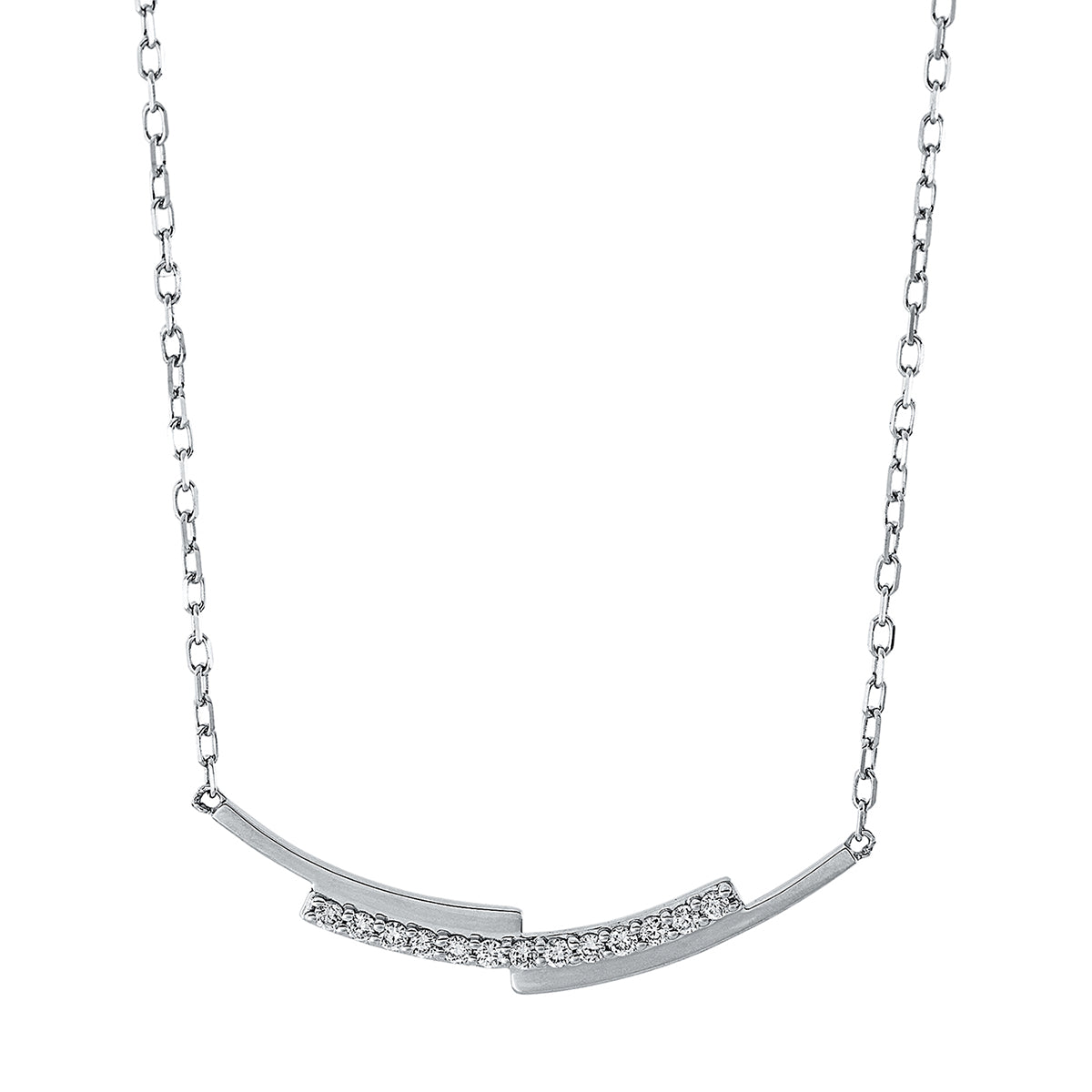 Collier 18 kt WG, Länge variabel
