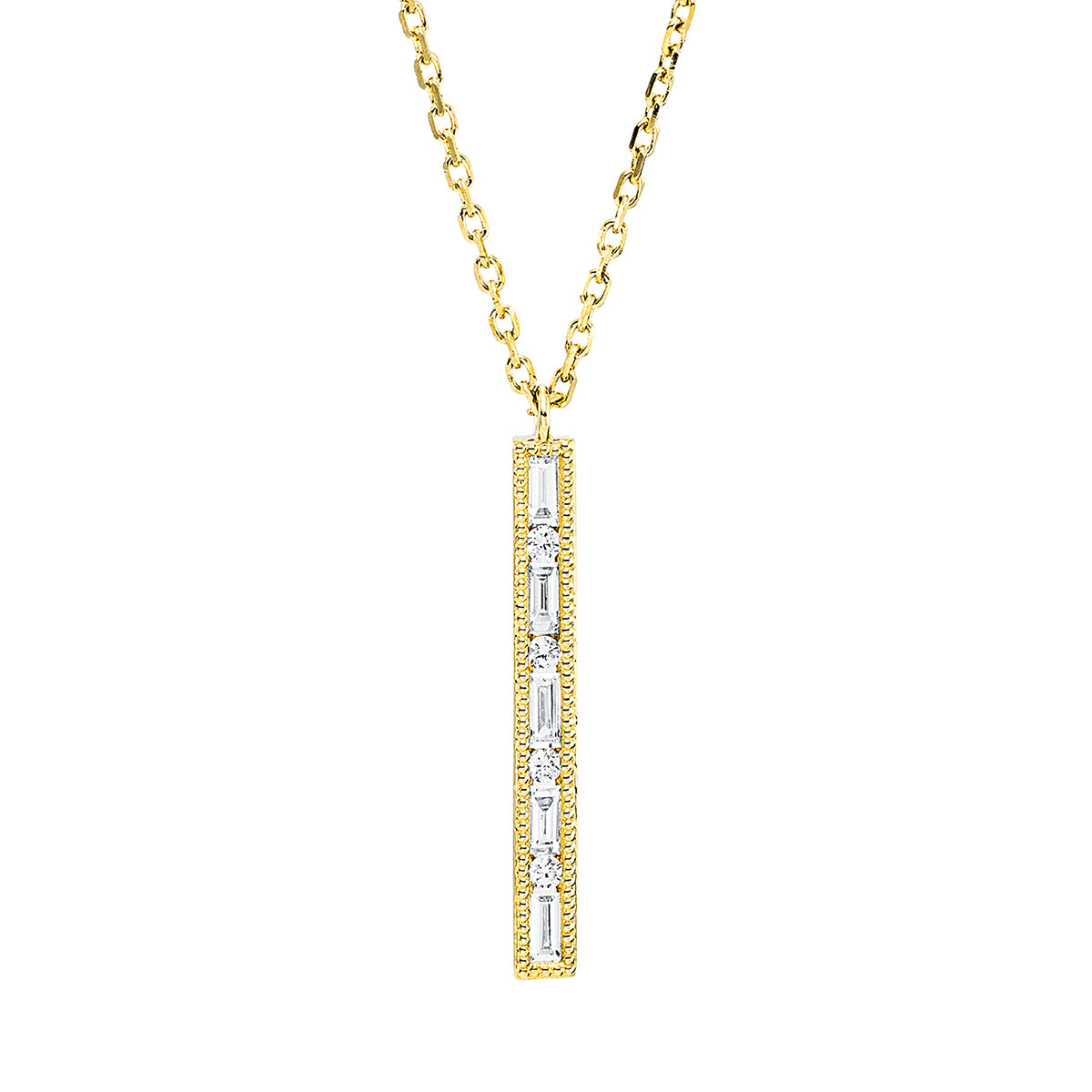 Collier 18 kt GG, mit ZÖ 40 cm + 43 cm