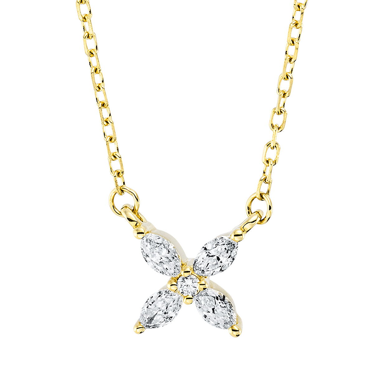 Collier 18 kt GG, mit ZÖ 40 cm