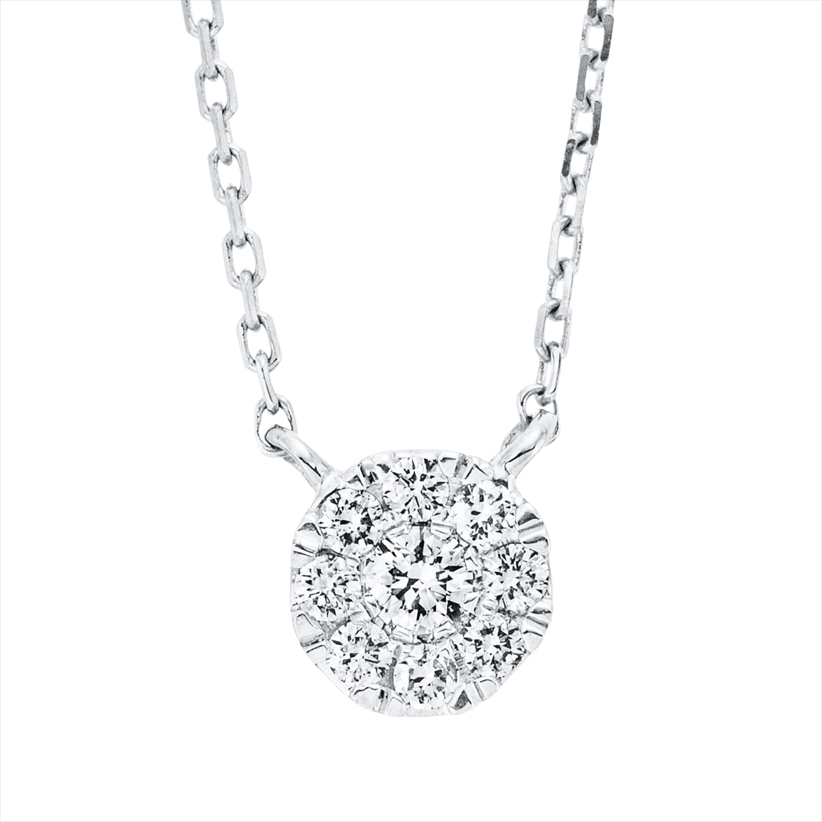 Collier 18 kt WG, mit ZÖ 40 cm + 42 cm