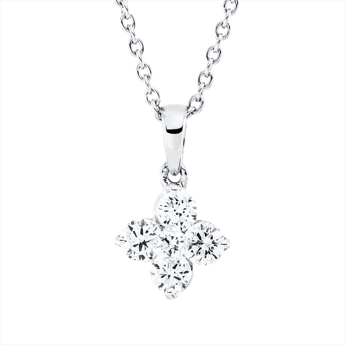 Collier 18 kt WG, mit Öse