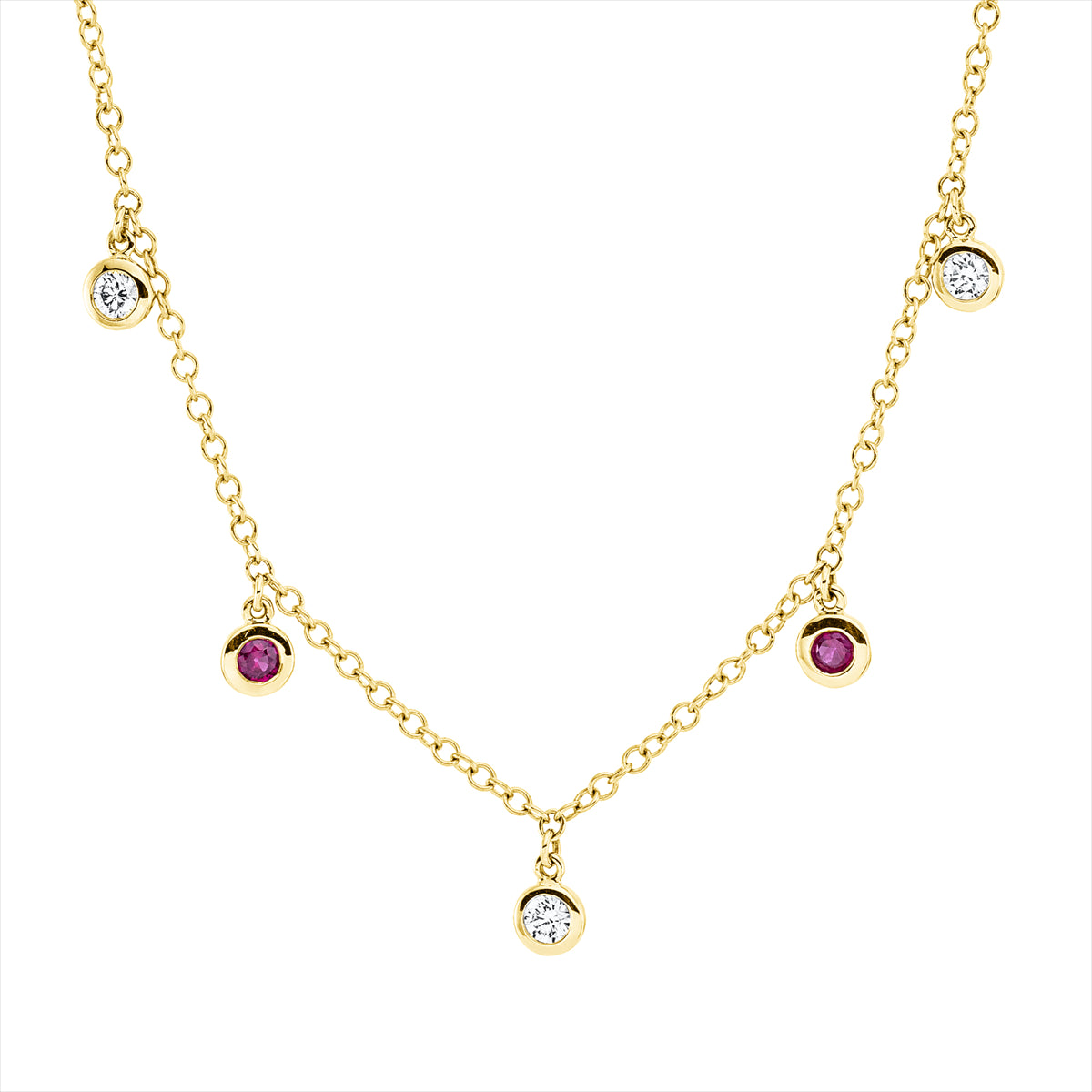 Collier 18 kt GG, mit ZÖ 42 cm