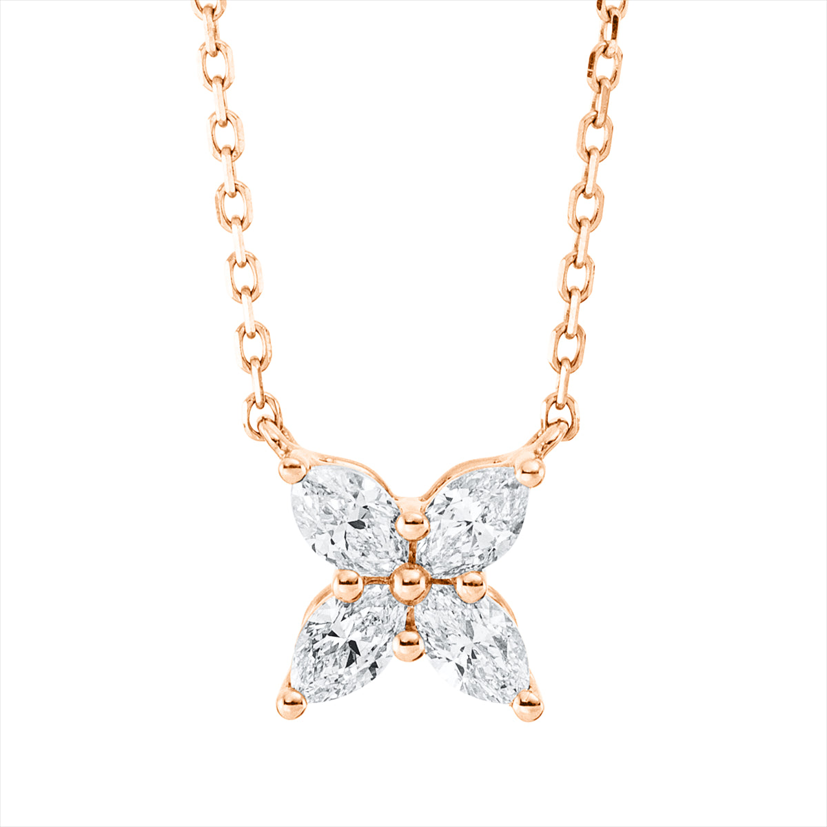 Collier 18 kt RG, mit ZÖ 40 cm