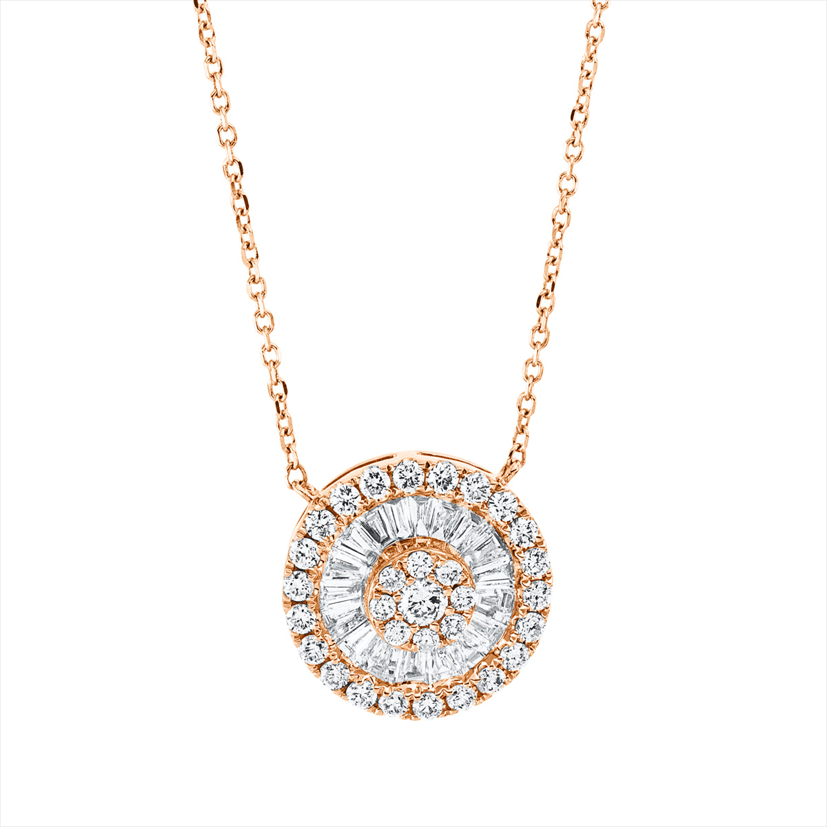 Collier 18 kt RG, mit ZÖ 40 cm