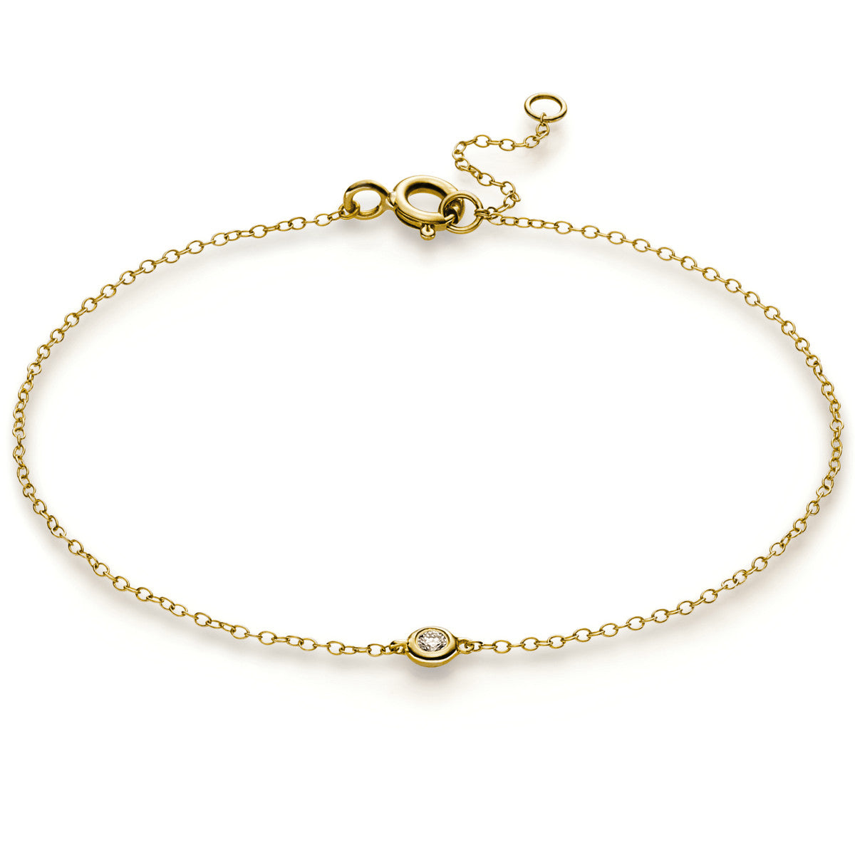 Armband Zarge 14 kt GG, ZÖ 15,5 cm