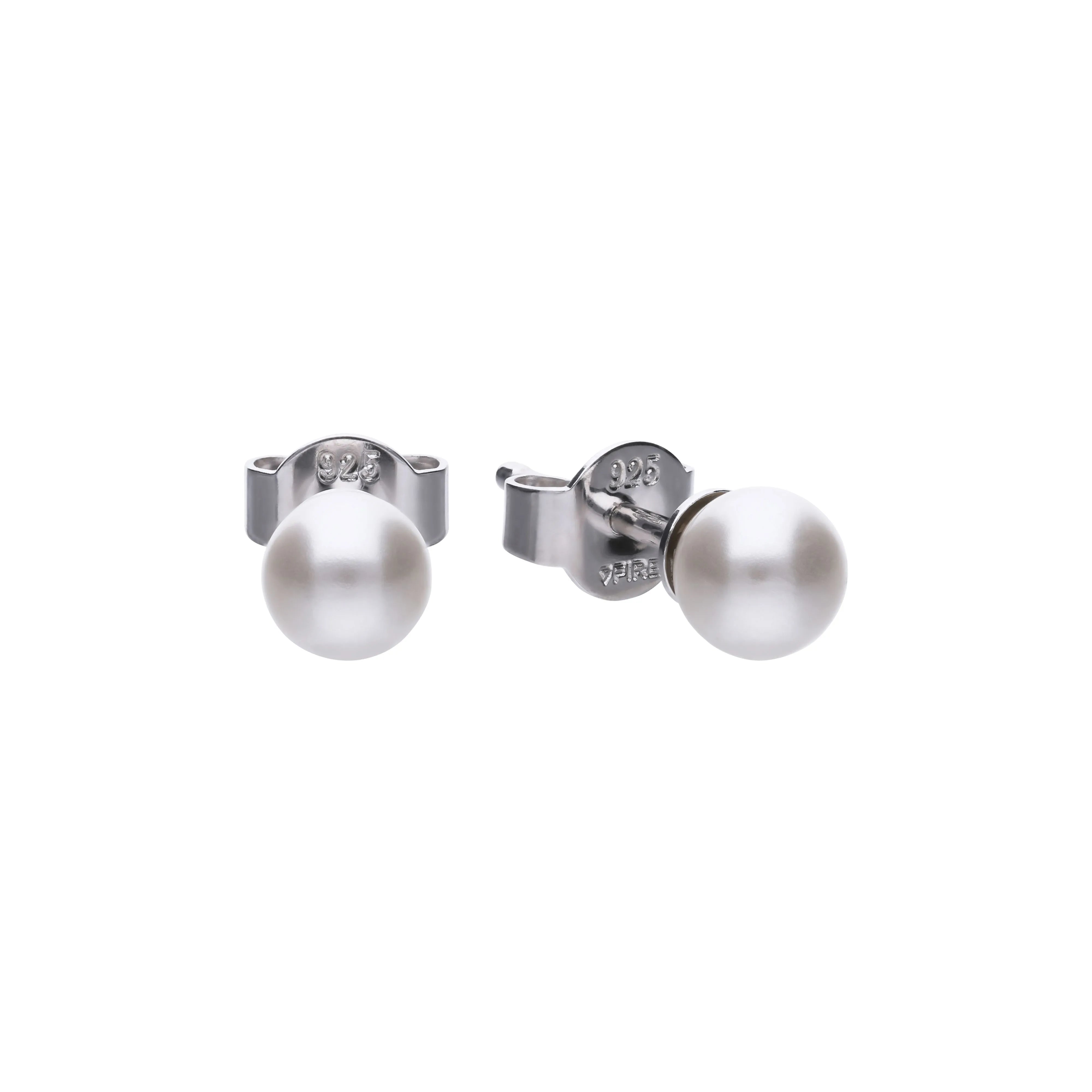 Klassische Perl-Ohrstecker silber 925